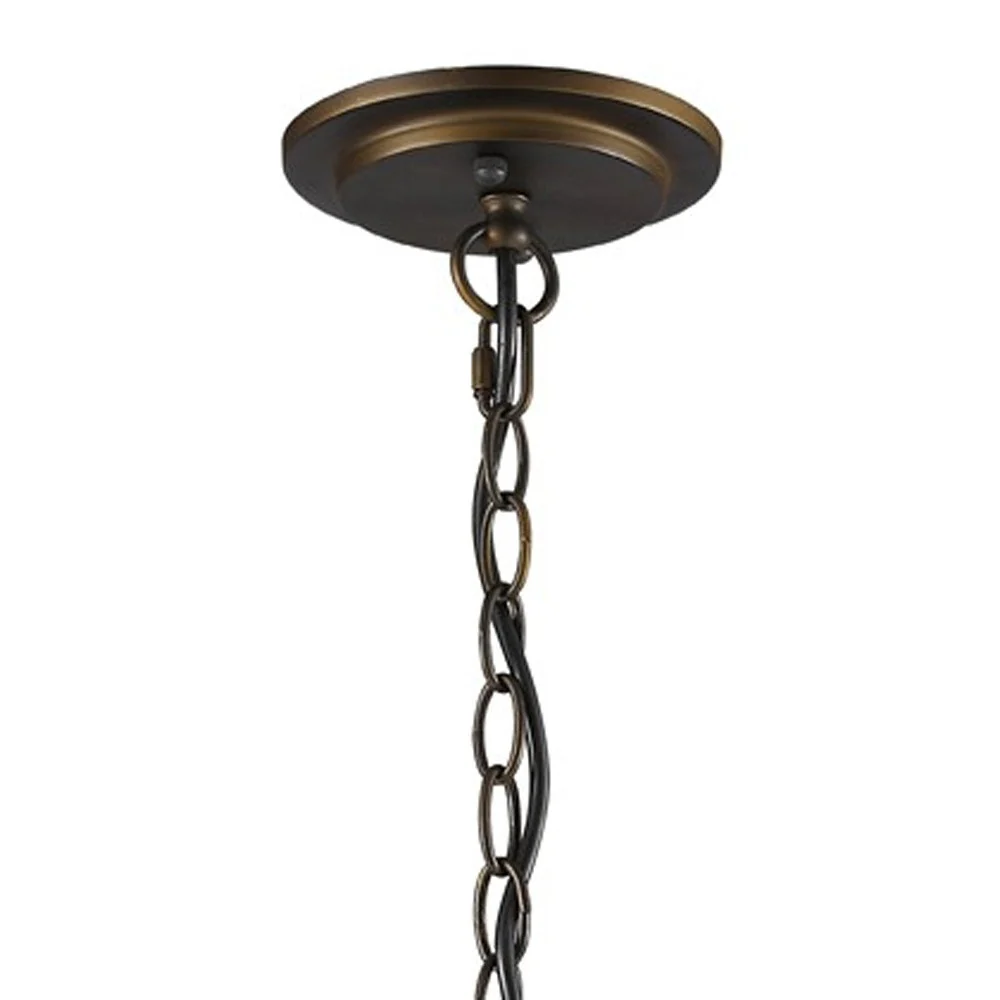 Olivia 1-Light Oil-Rubbed Bronze Crystal Globe Pendant By Homeroots - 398069 - Image 3