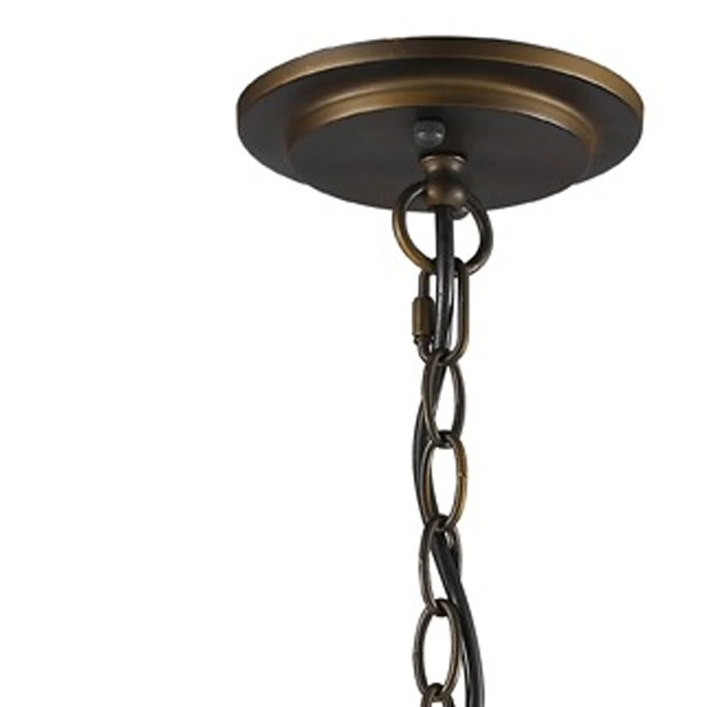 Olivia 1-Light Oil-Rubbed Bronze Crystal Globe Pendant By Homeroots - 398069 - Image 4