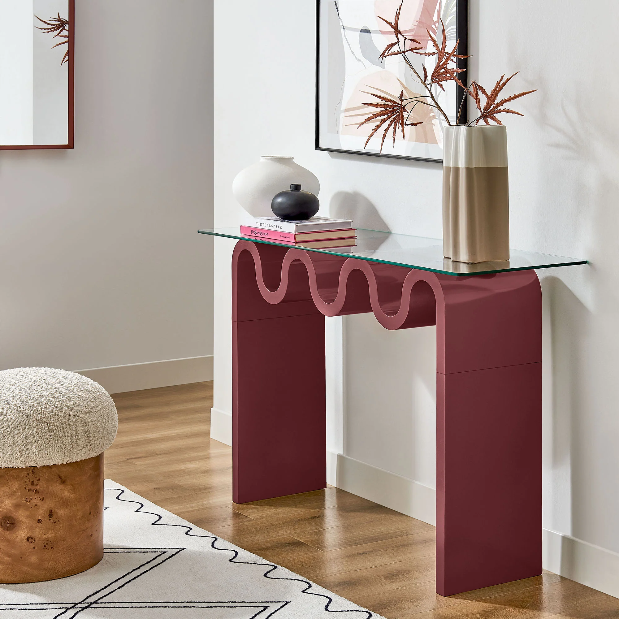Ondine Glass Top 50" Console Table by Modway - Image 25
