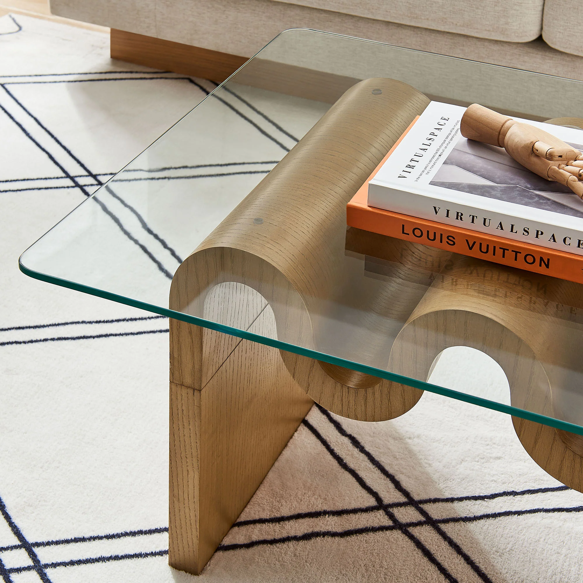 Ondine Glass Top Coffee Table by Modway - Image 16