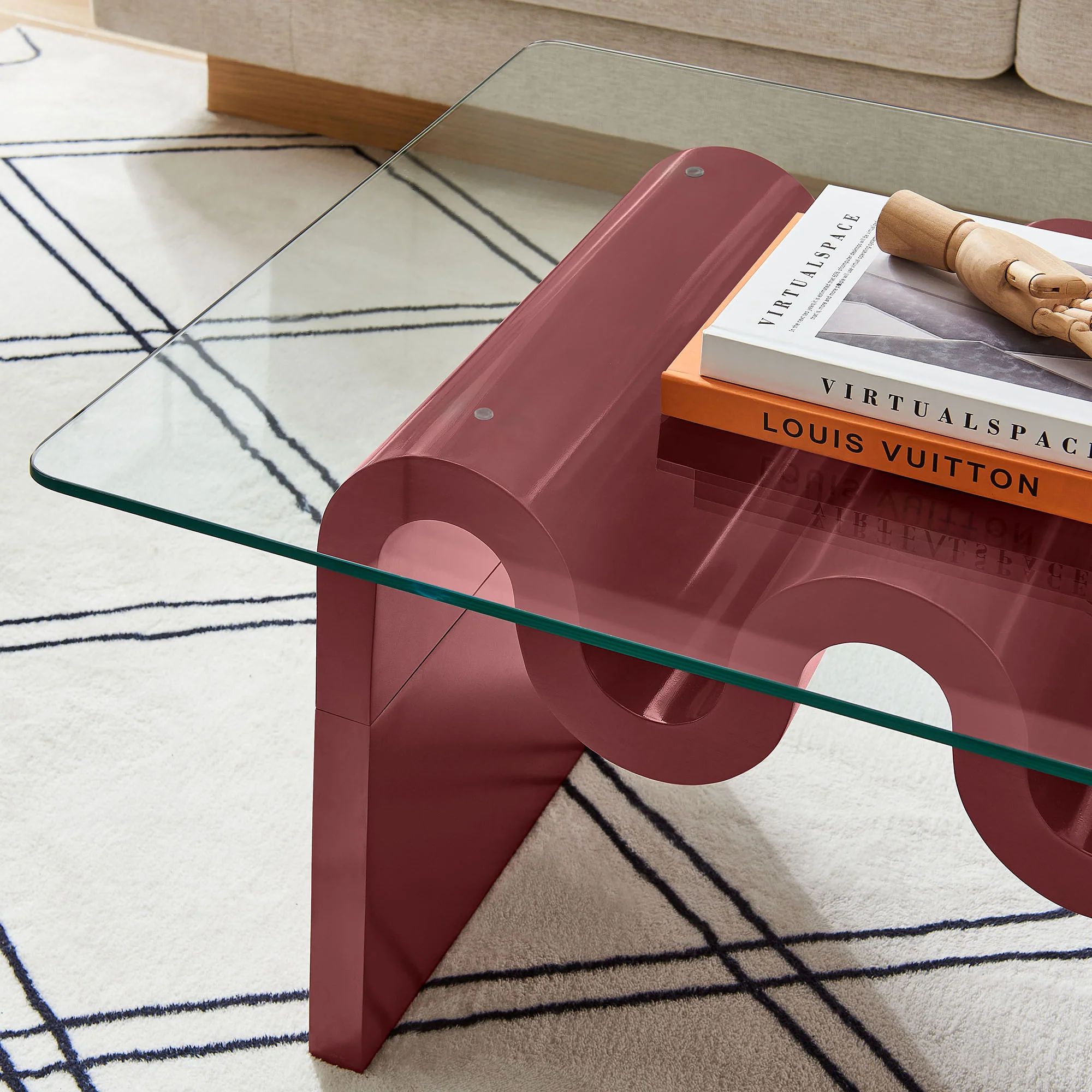 Ondine Glass Top Coffee Table by Modway - Image 26