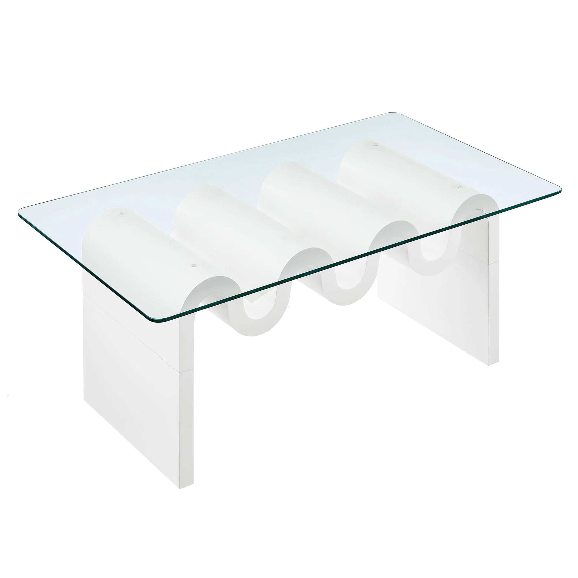 Ondine Glass Top Coffee Table by Modway - Image 34