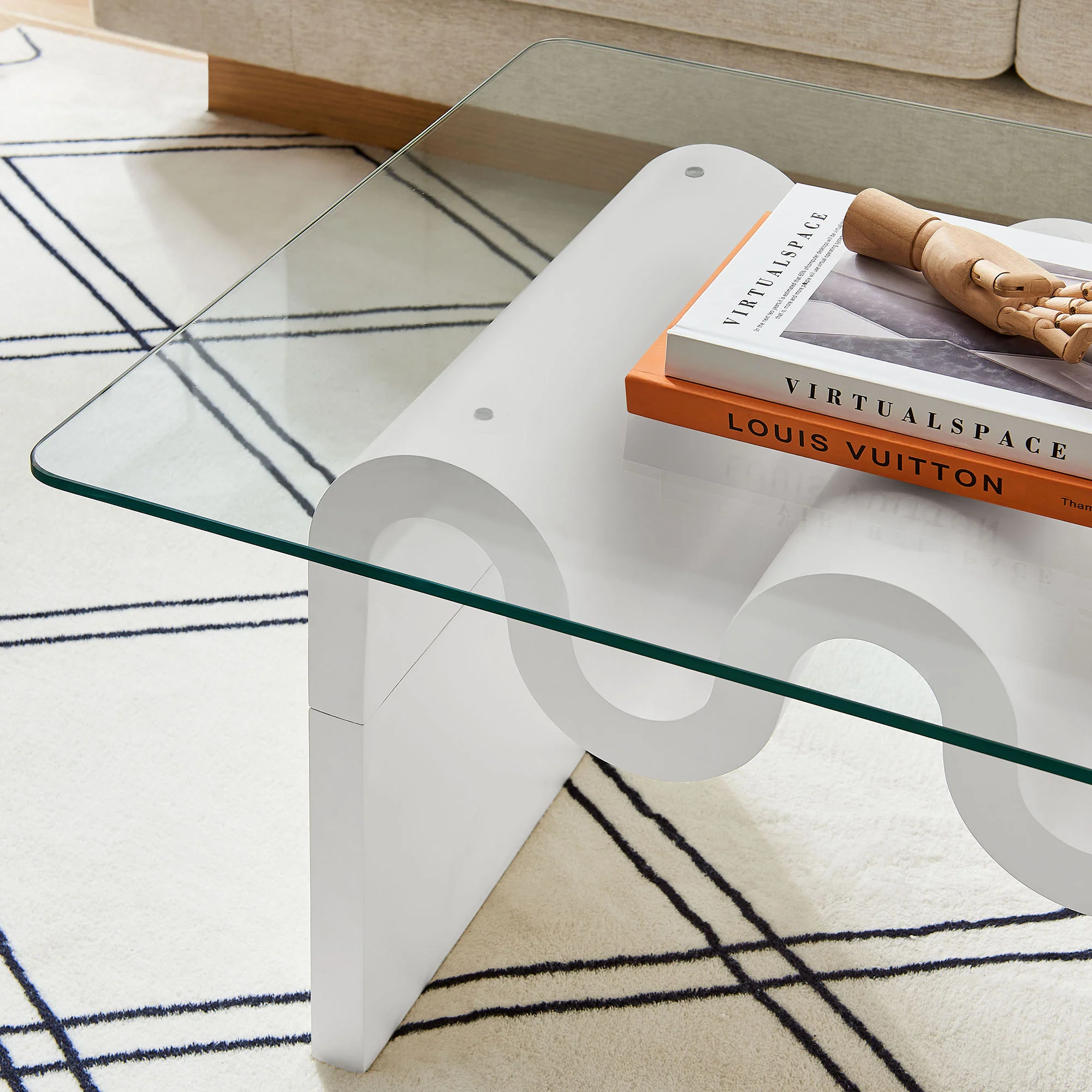 Ondine Glass Top Coffee Table by Modway - Image 36