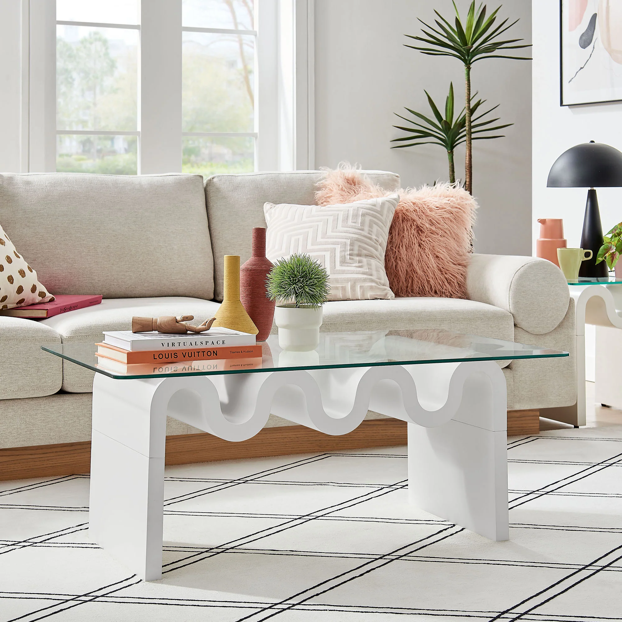 Ondine Glass Top Coffee Table by Modway - Image 38