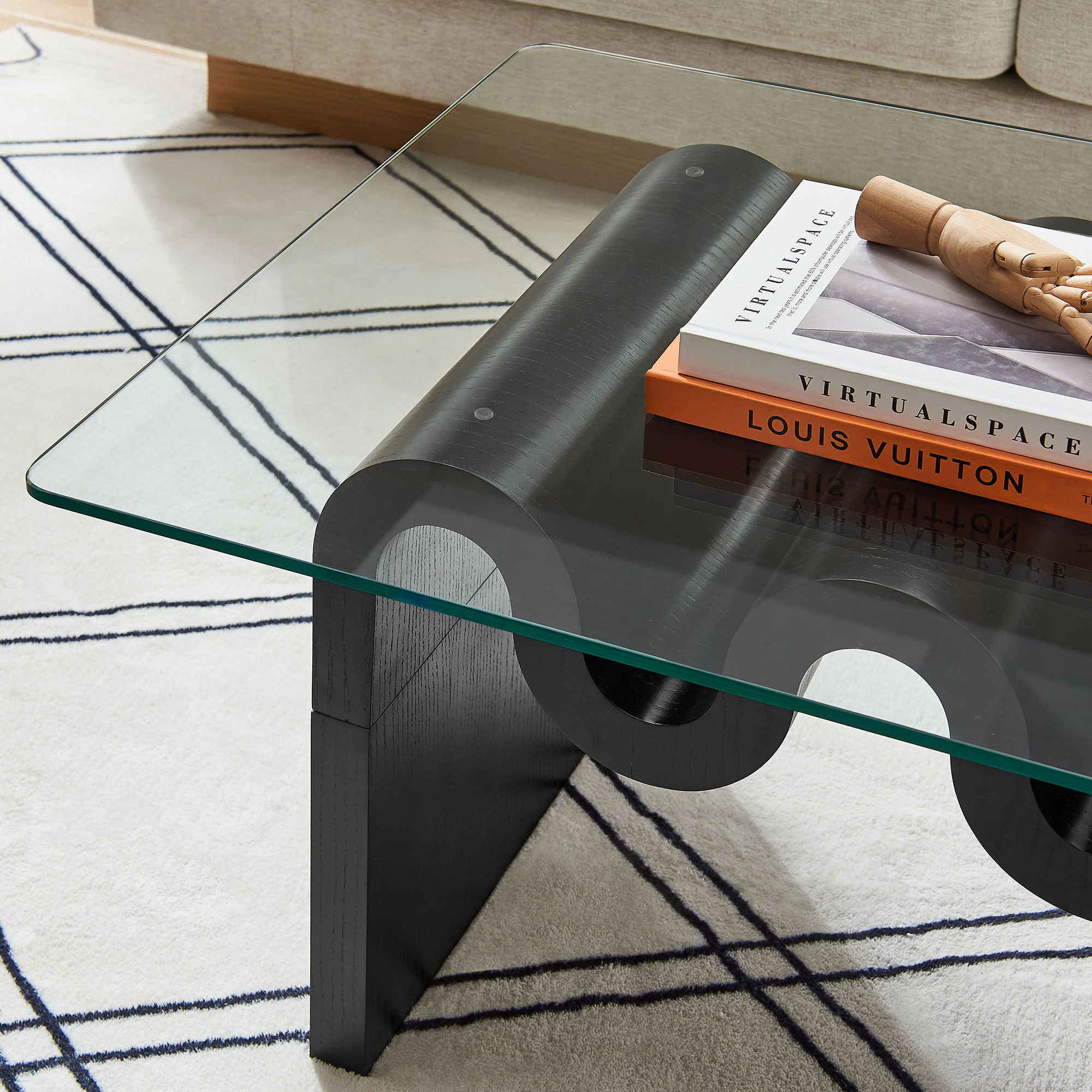 Ondine Glass Top Coffee Table by Modway - Image 7