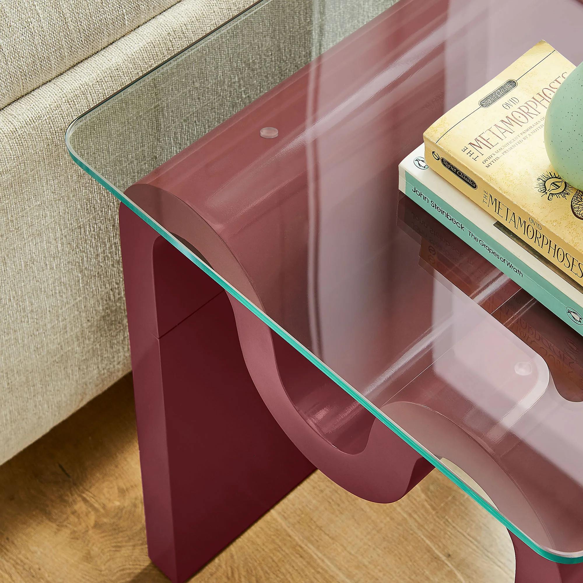 Ondine Glass Top Side Table by Modway - Image 24