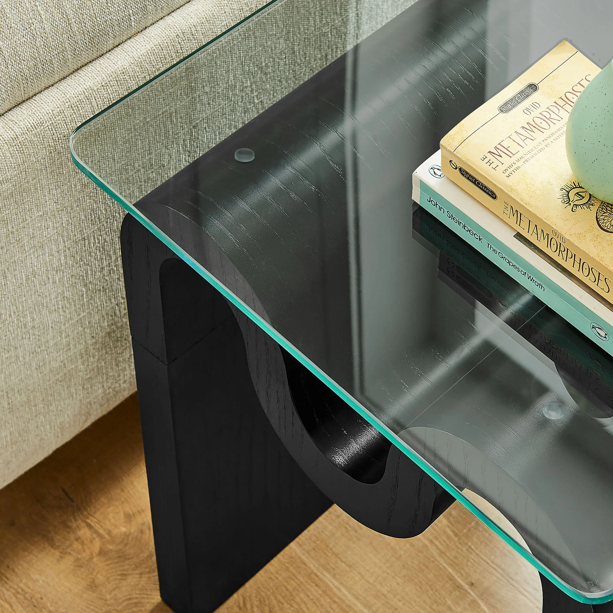 Ondine Glass Top Side Table by Modway - Image 7