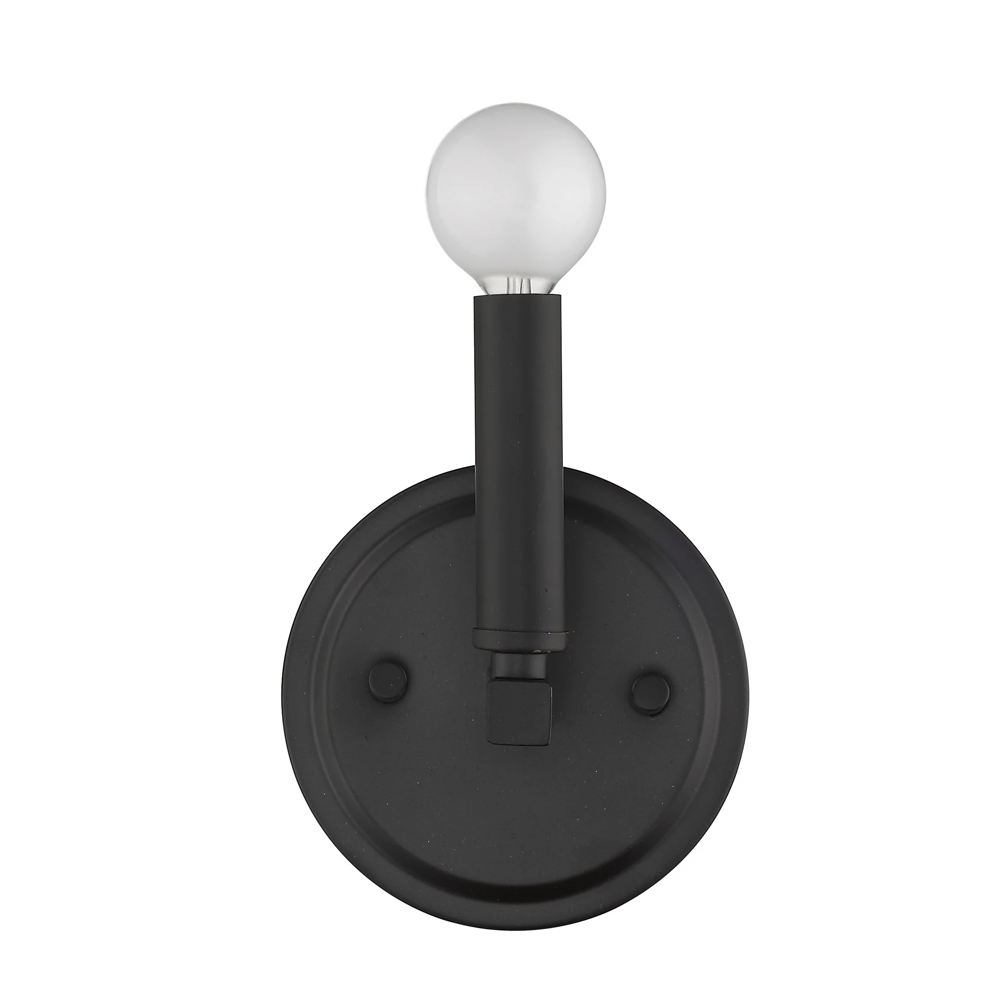 One Light Matte Black Wall Sconce By Homeroots - Image 7