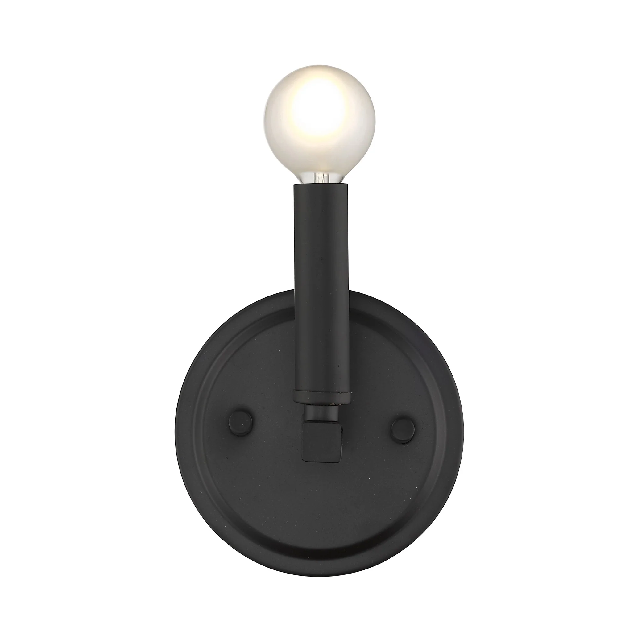 One Light Matte Black Wall Sconce By Homeroots - Image 8