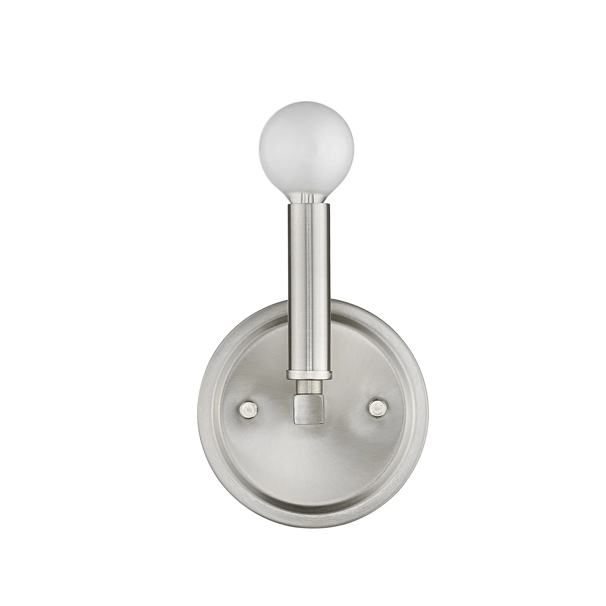 One Light Silver Wall Sconce By Homeroots - Image 3