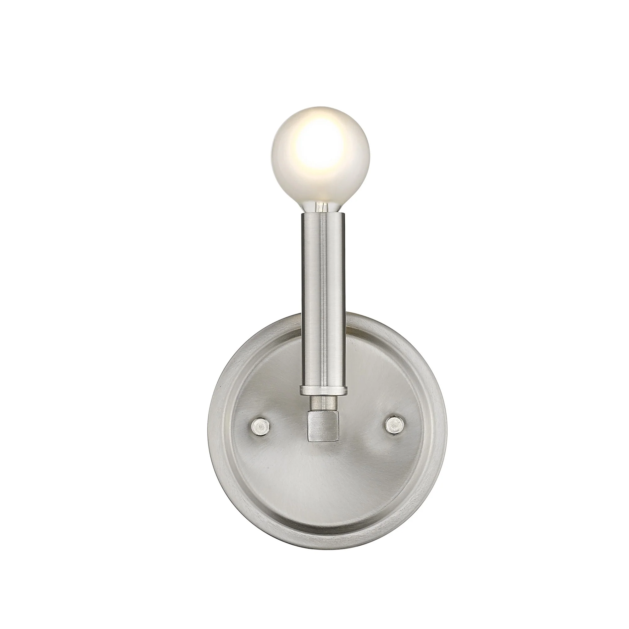One Light Silver Wall Sconce By Homeroots - Image 4