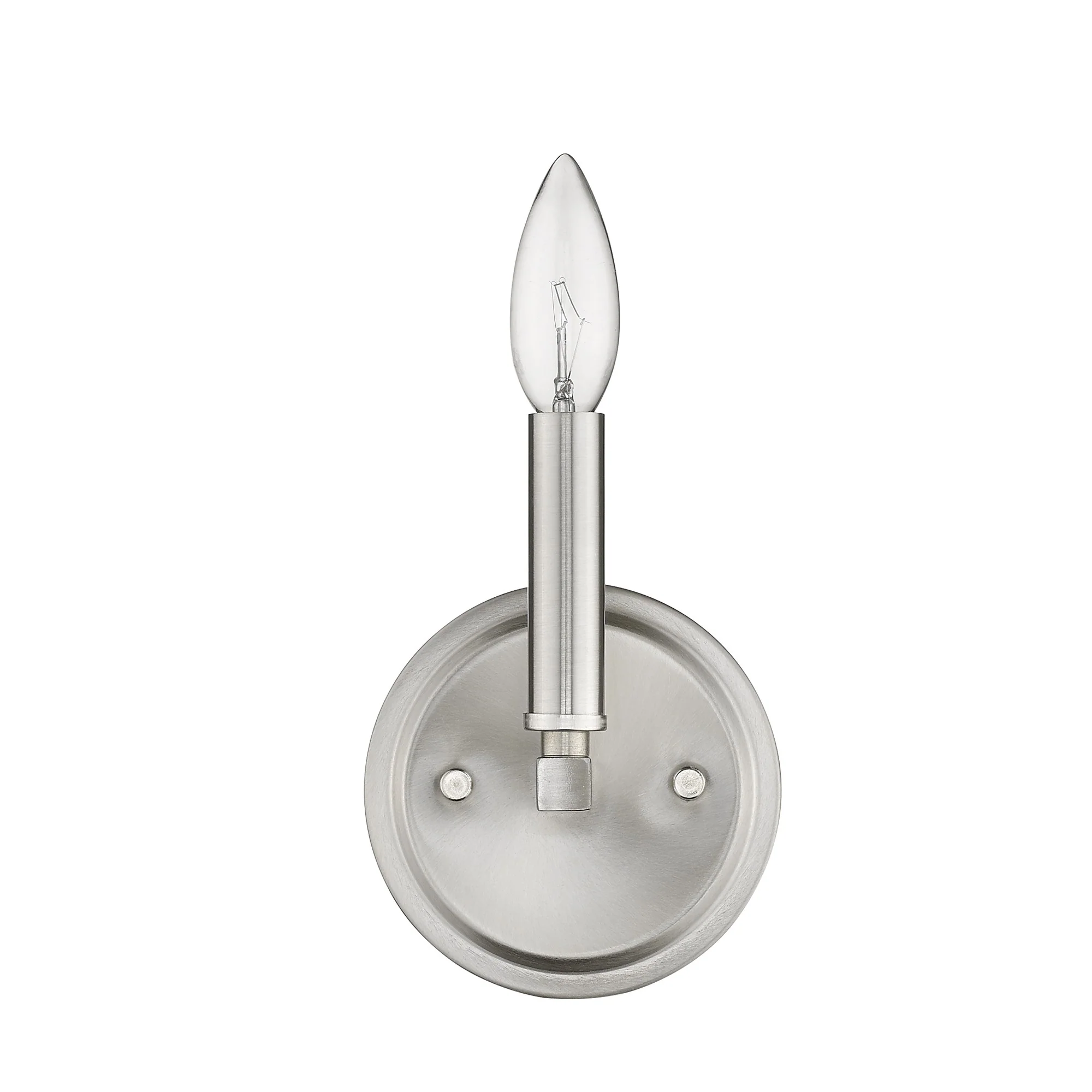 One Light Silver Wall Sconce By Homeroots - Image 5