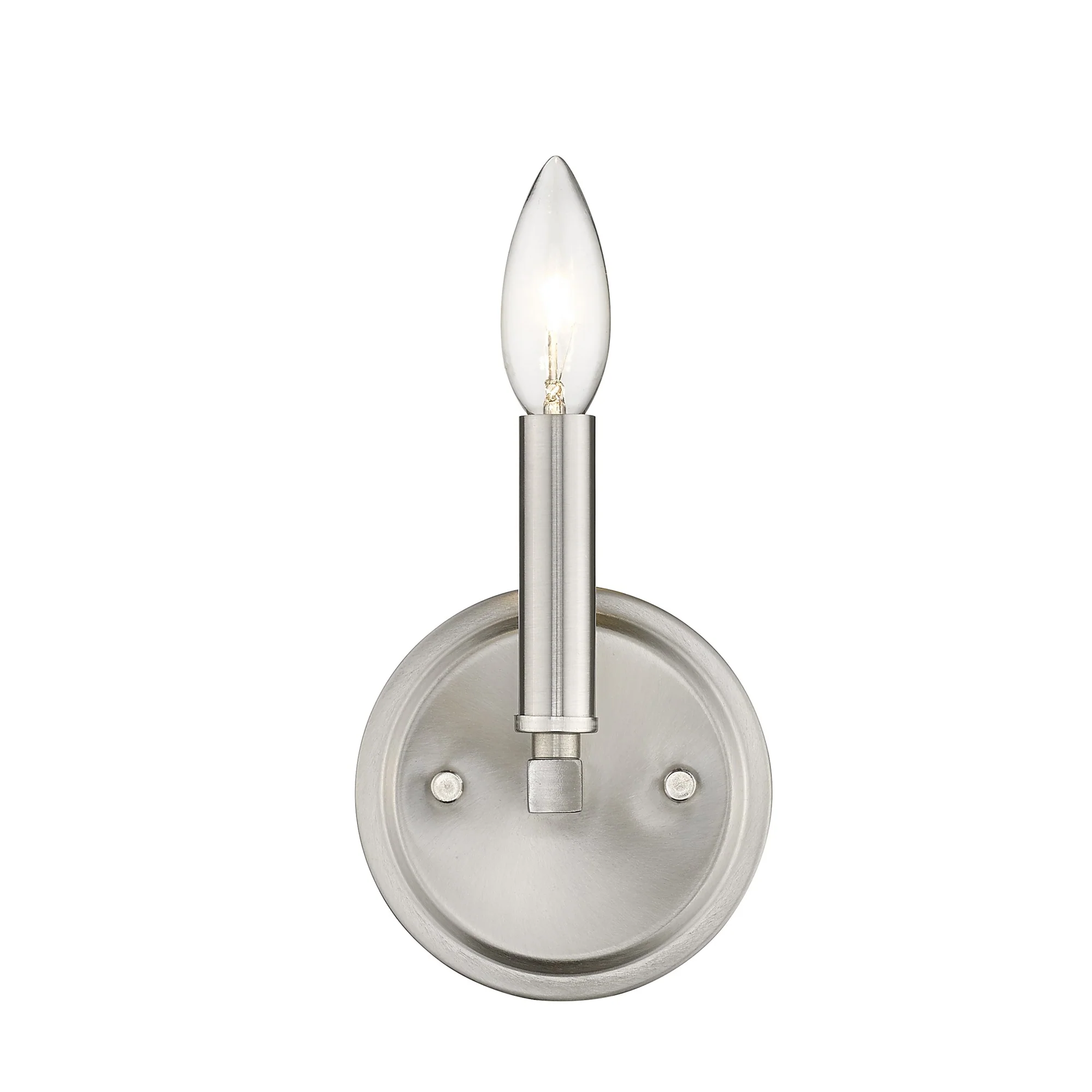 One Light Silver Wall Sconce By Homeroots - Image 6