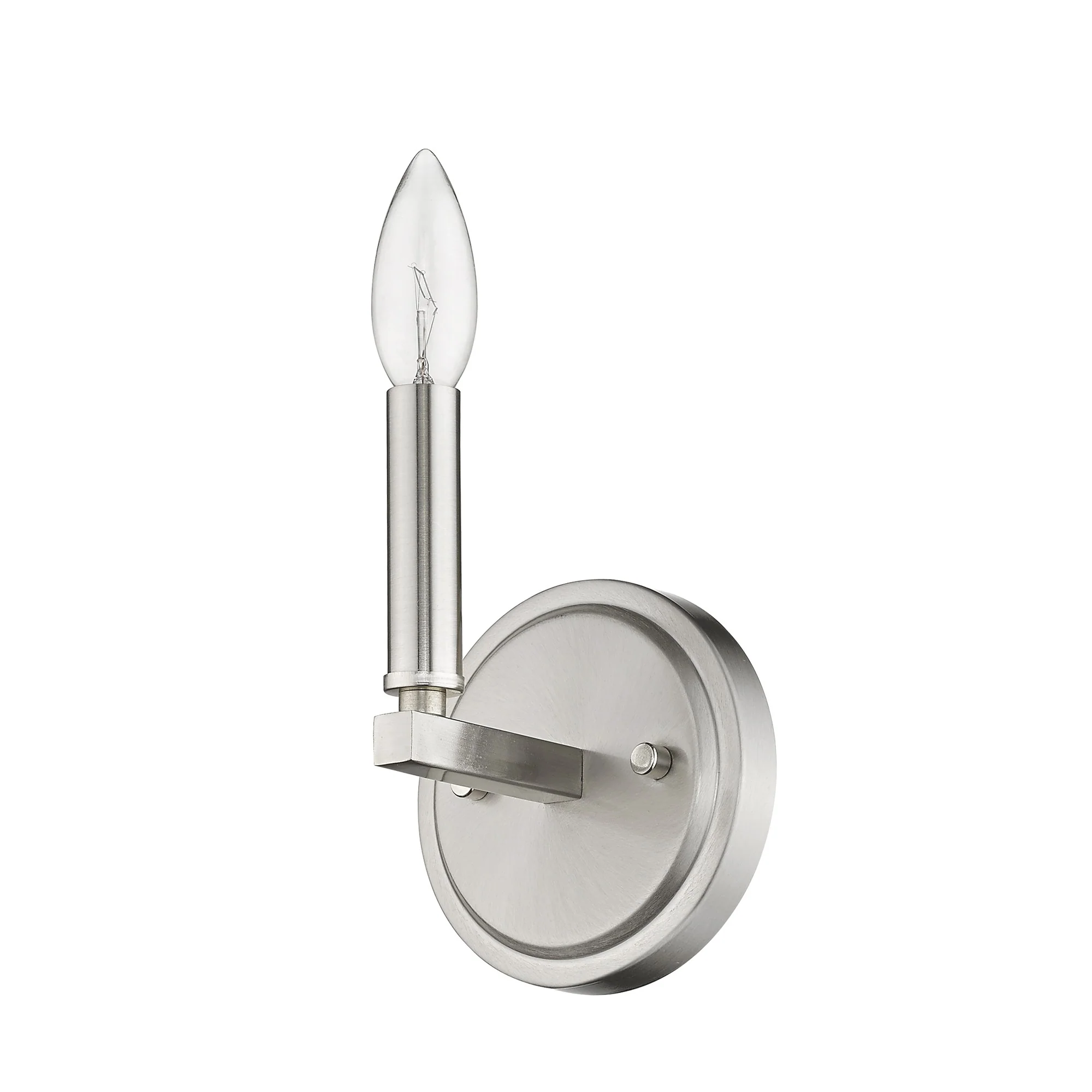 One Light Silver Wall Sconce By Homeroots - Image 7
