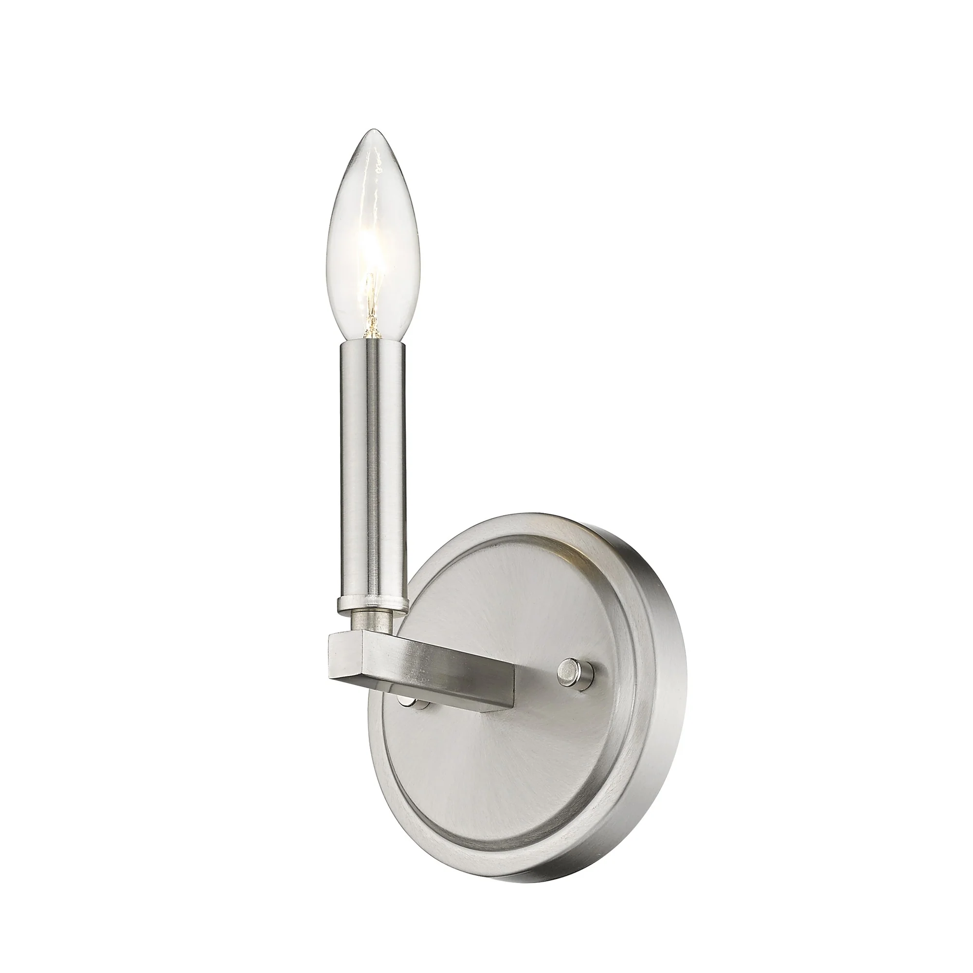 One Light Silver Wall Sconce By Homeroots - Image 8