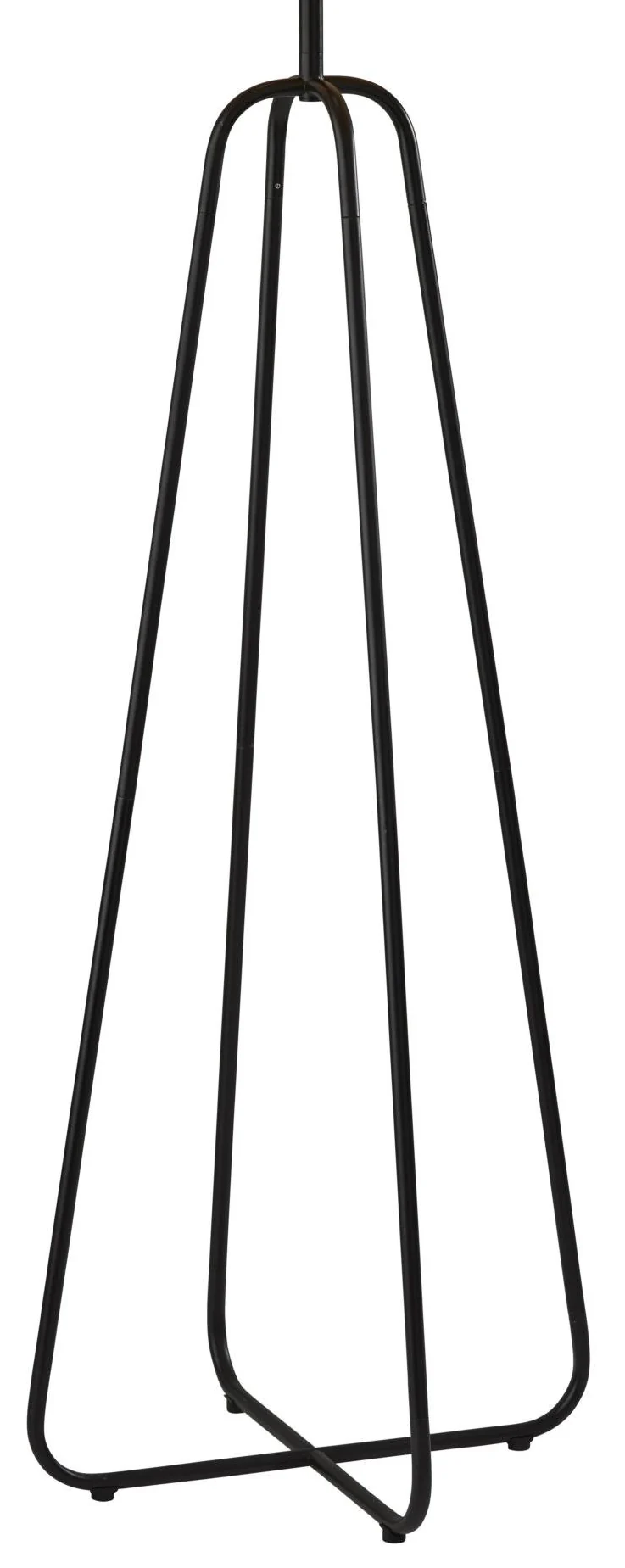 Open Cane Web Natural Shade Floor Lamp with Dark Bronze Base By Homeroots - Image 4