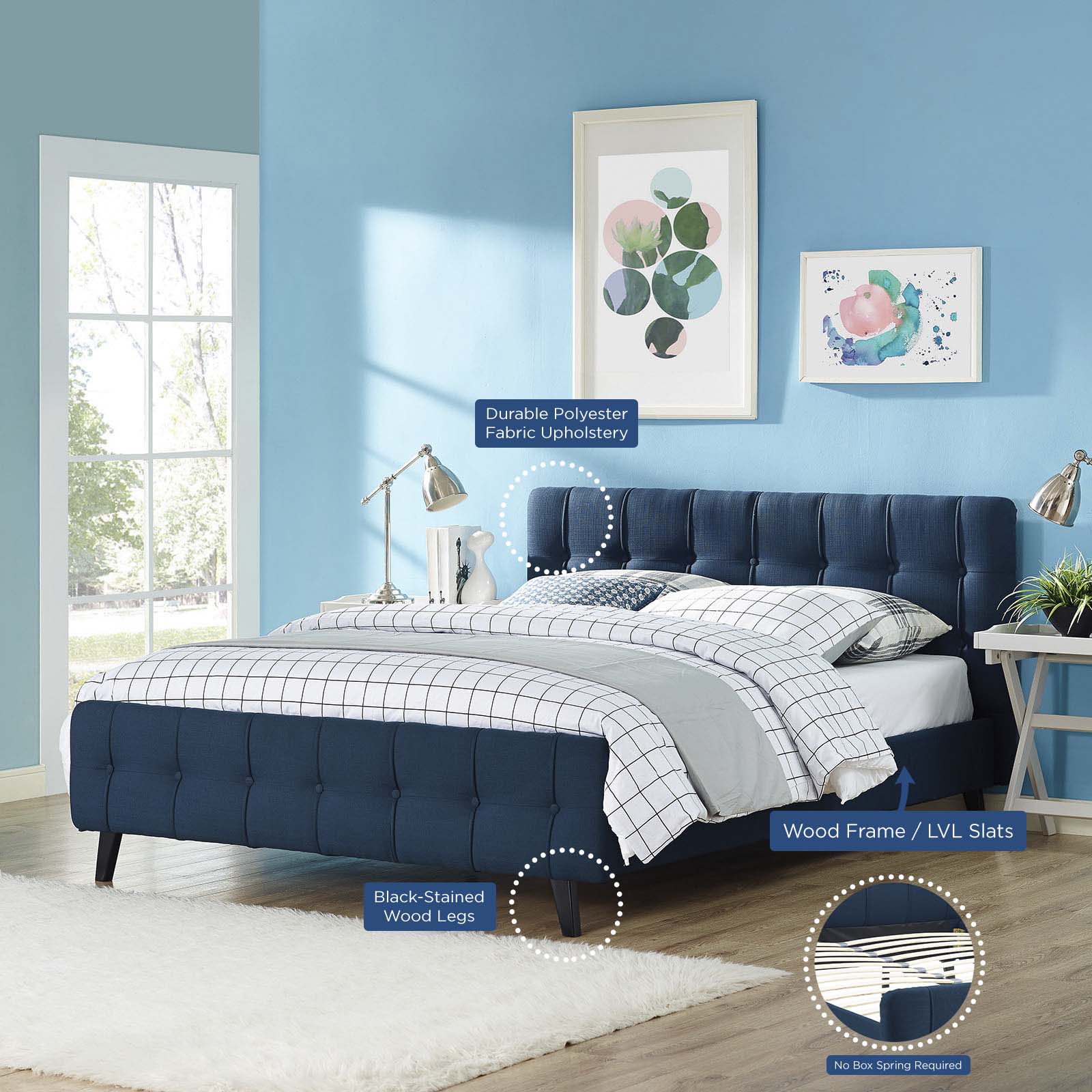 Ophelia Queen Fabric Bed By Modway - MOD-5465 - Image 6