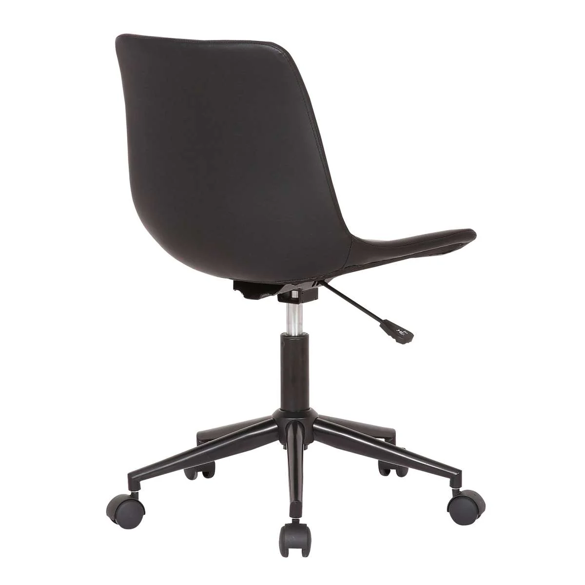 Optima Adjustable Black Faux Leather Task Chair By Armen Living - Image 4