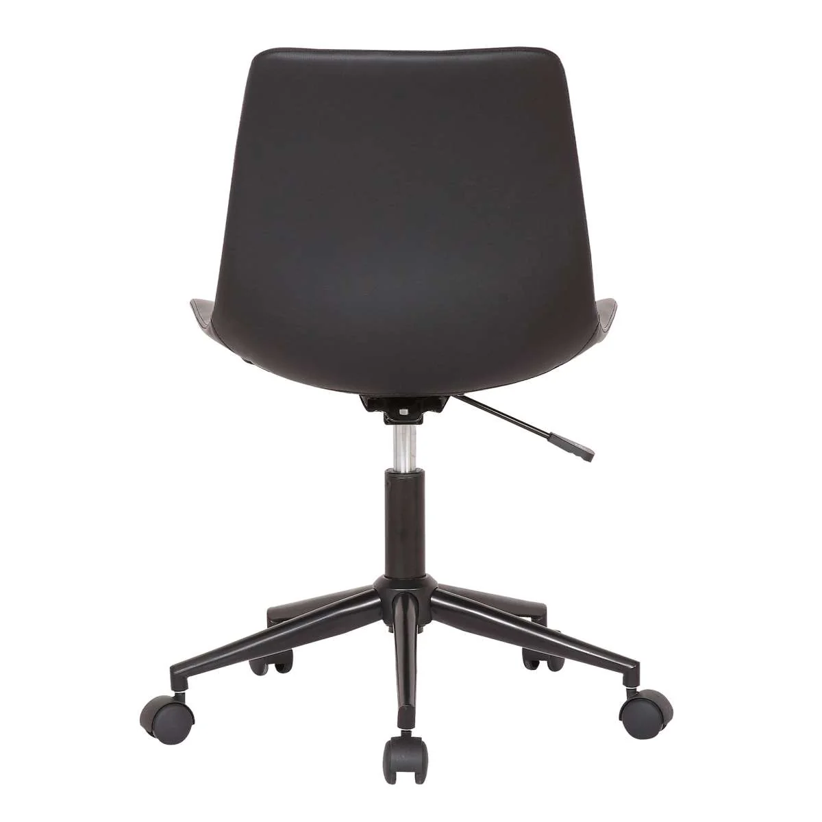 Optima Adjustable Black Faux Leather Task Chair By Armen Living - Image 5