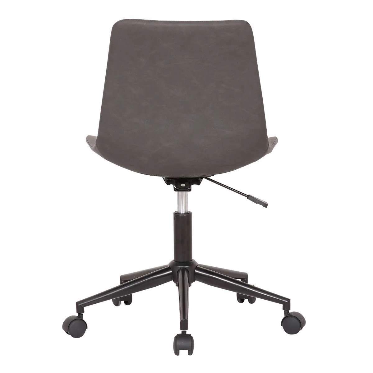 Optima Adjustable Gray Faux Leather Task Chair By Armen Living - Image 5