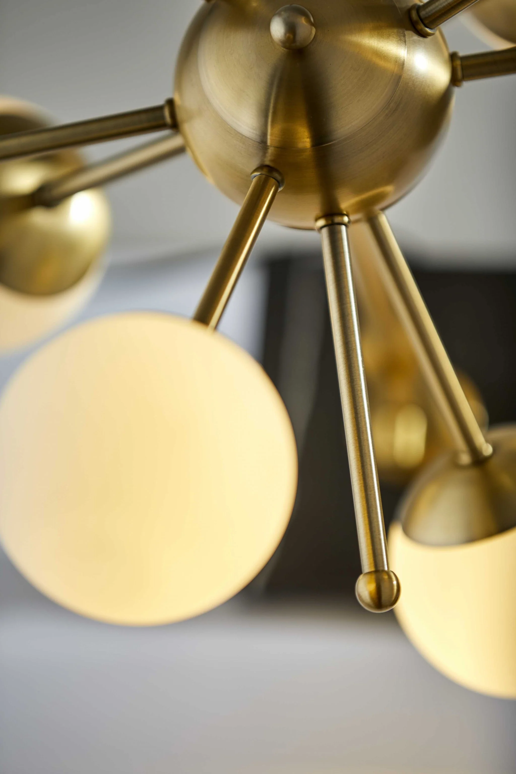 Orbital Sphere Brass LED Table Lamp By Homeroots - Image 2