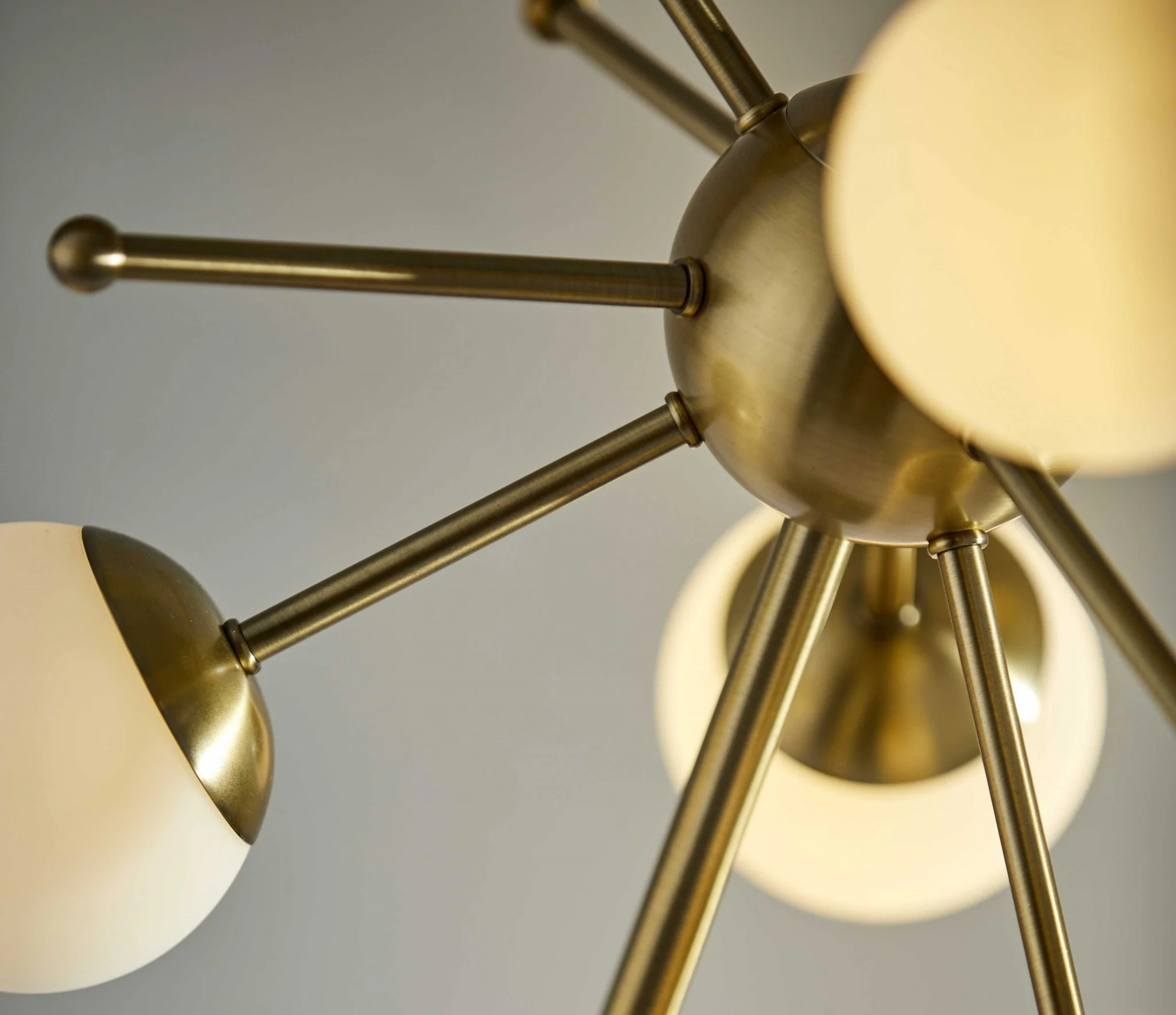 Orbital Sphere Brass LED Table Lamp By Homeroots - Image 4