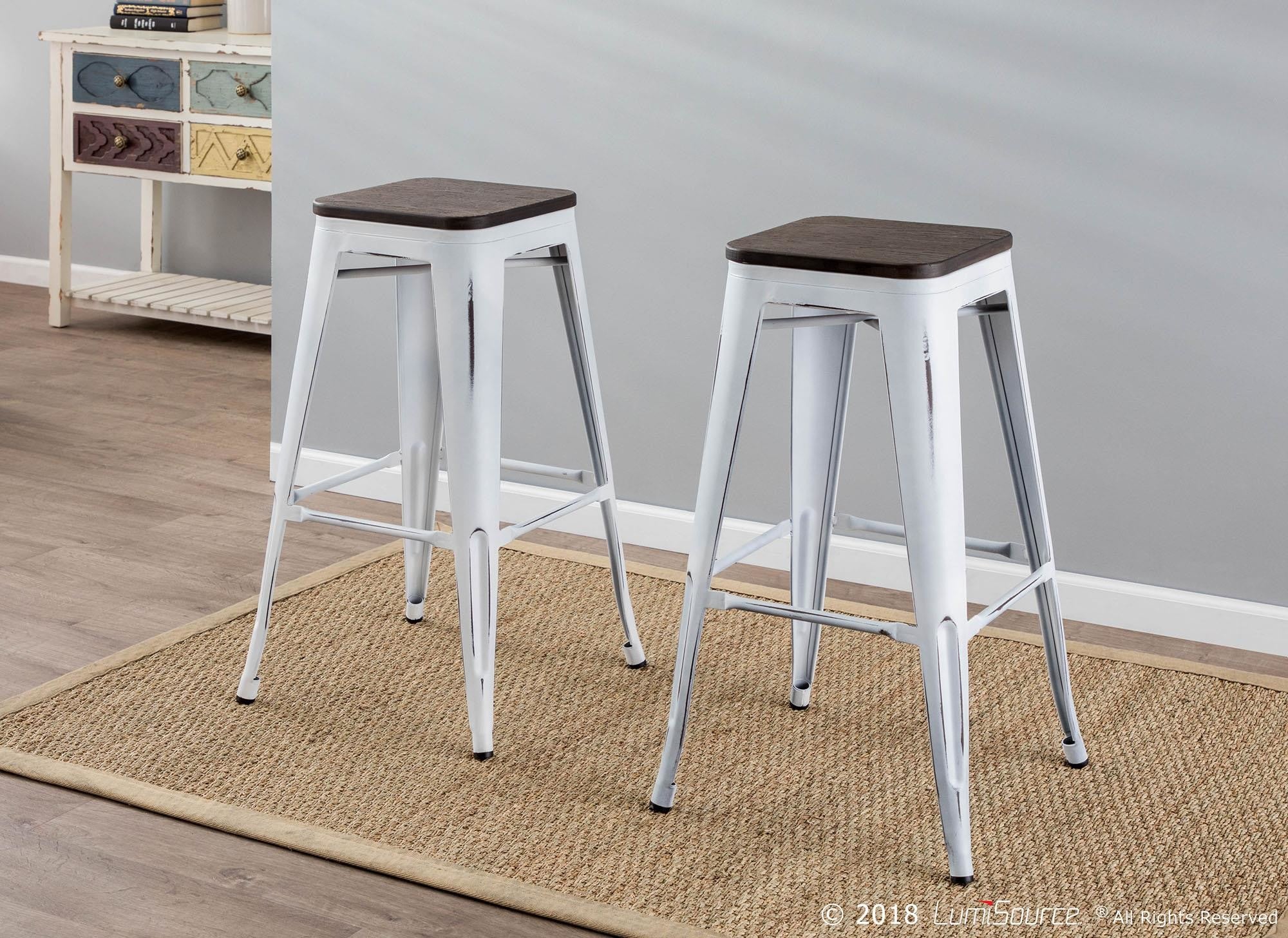 Oregon Barstool - Set of 2 By LumiSource - BS-TW-OR DK+AN2 - Image 12