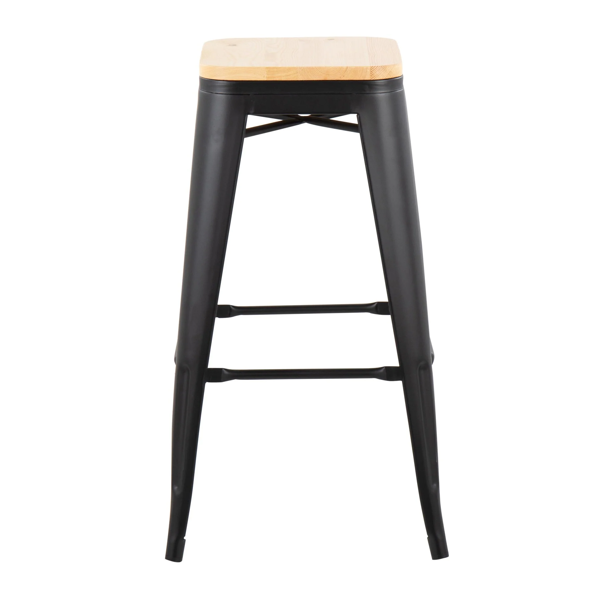 Oregon Barstool - Set of 2 Black By LumiSource - B30-OREGON BKNA2 - Image 2