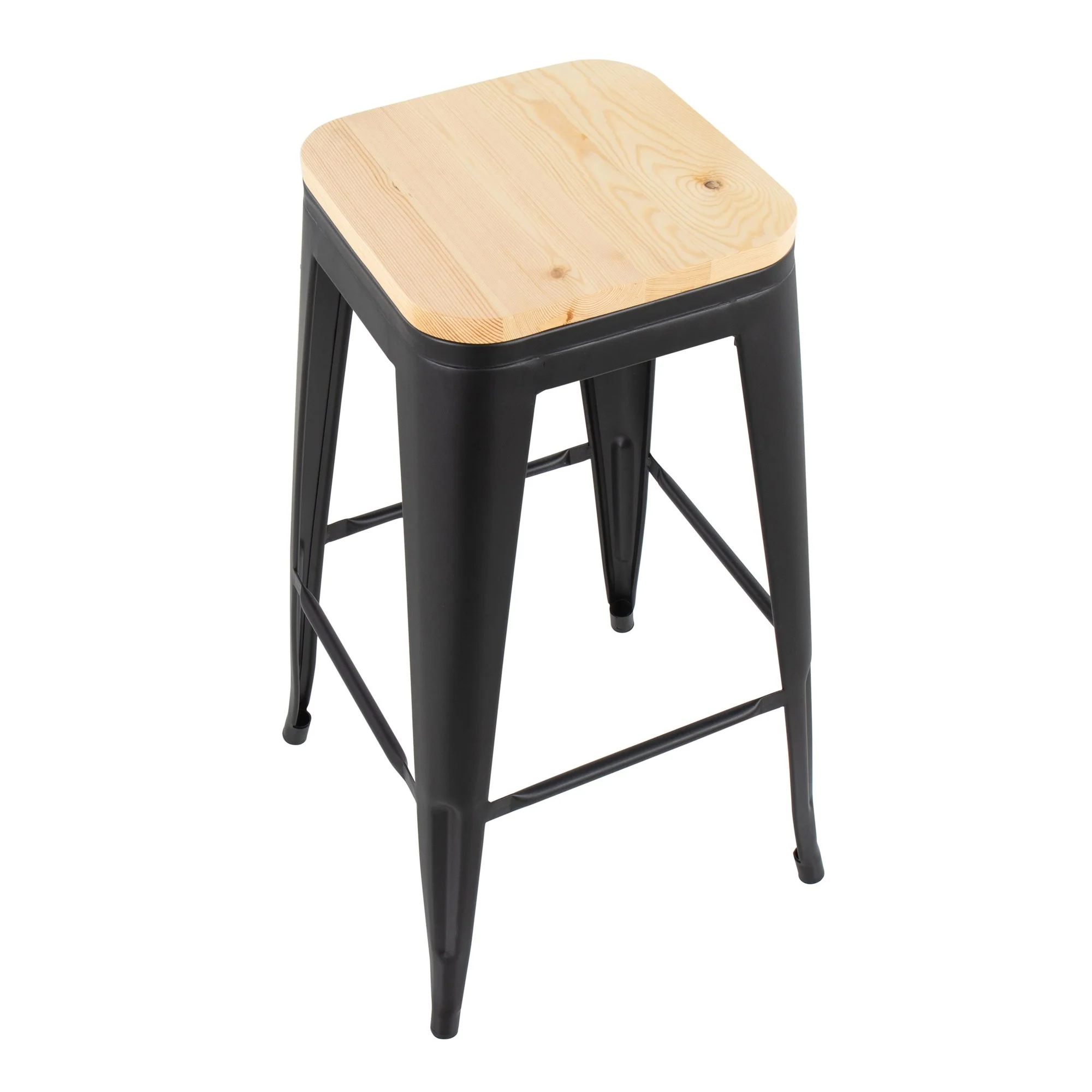 Oregon Barstool - Set of 2 Black By LumiSource - B30-OREGON BKNA2 - Image 3