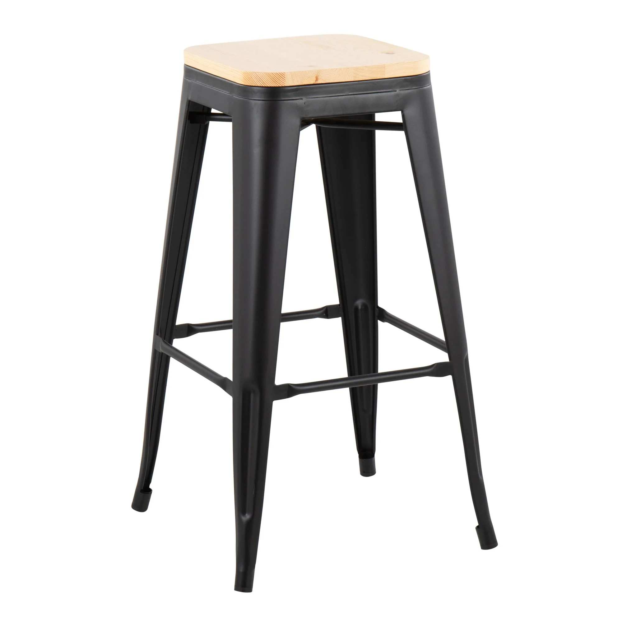 Oregon Barstool - Set of 2 Black By LumiSource - B30-OREGON BKNA2 - Image 5