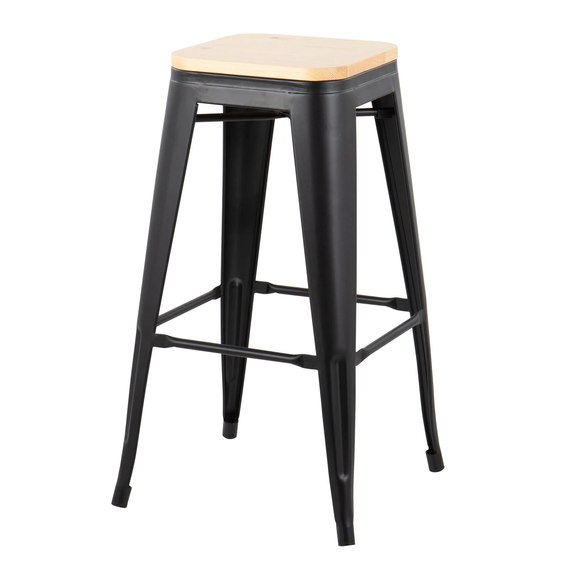 Oregon Barstool - Set of 2 Black By LumiSource - B30-OREGON BKNA2 - Image 7