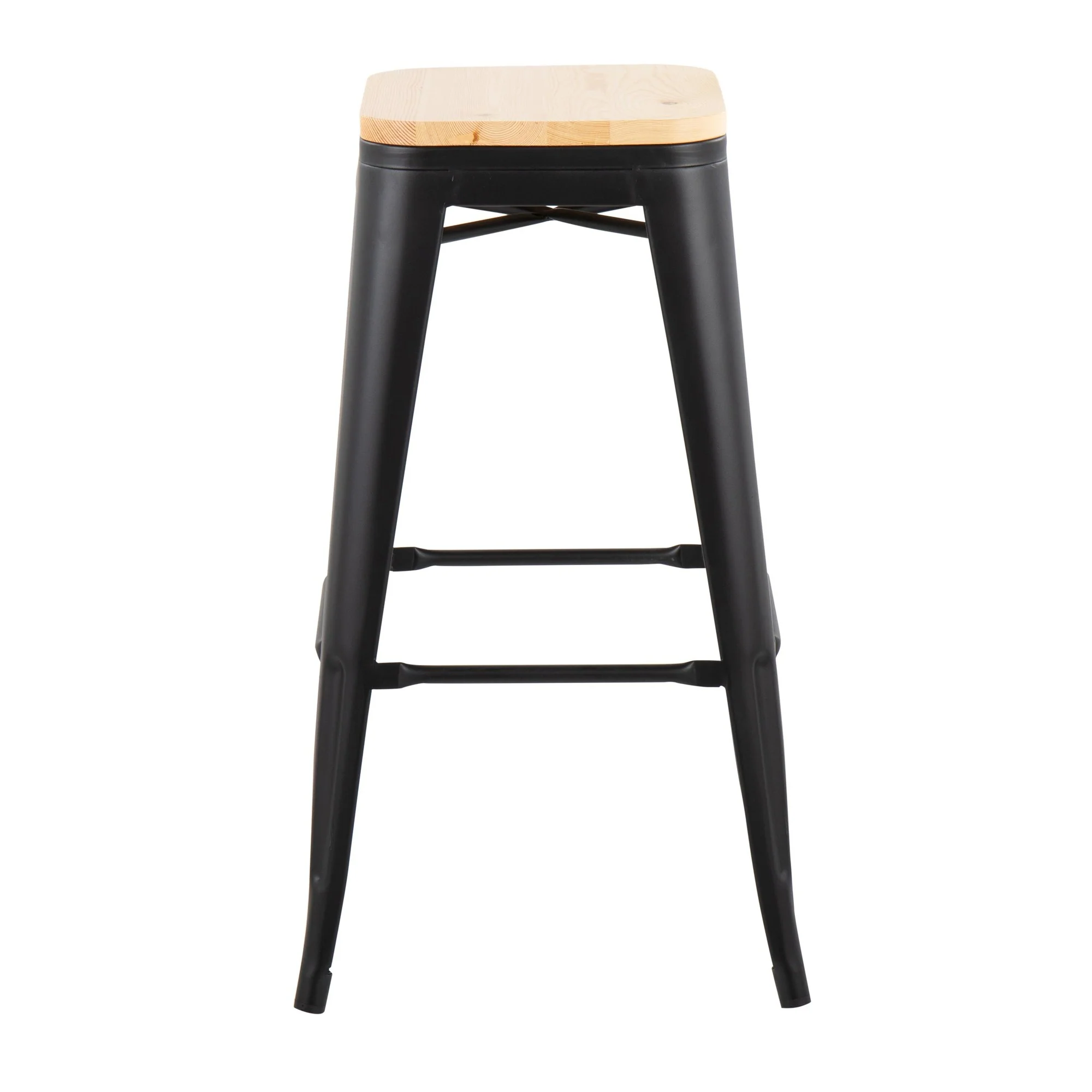 Oregon Barstool - Set of 2 Black By LumiSource - B30-OREGON BKNA2 - Image 8