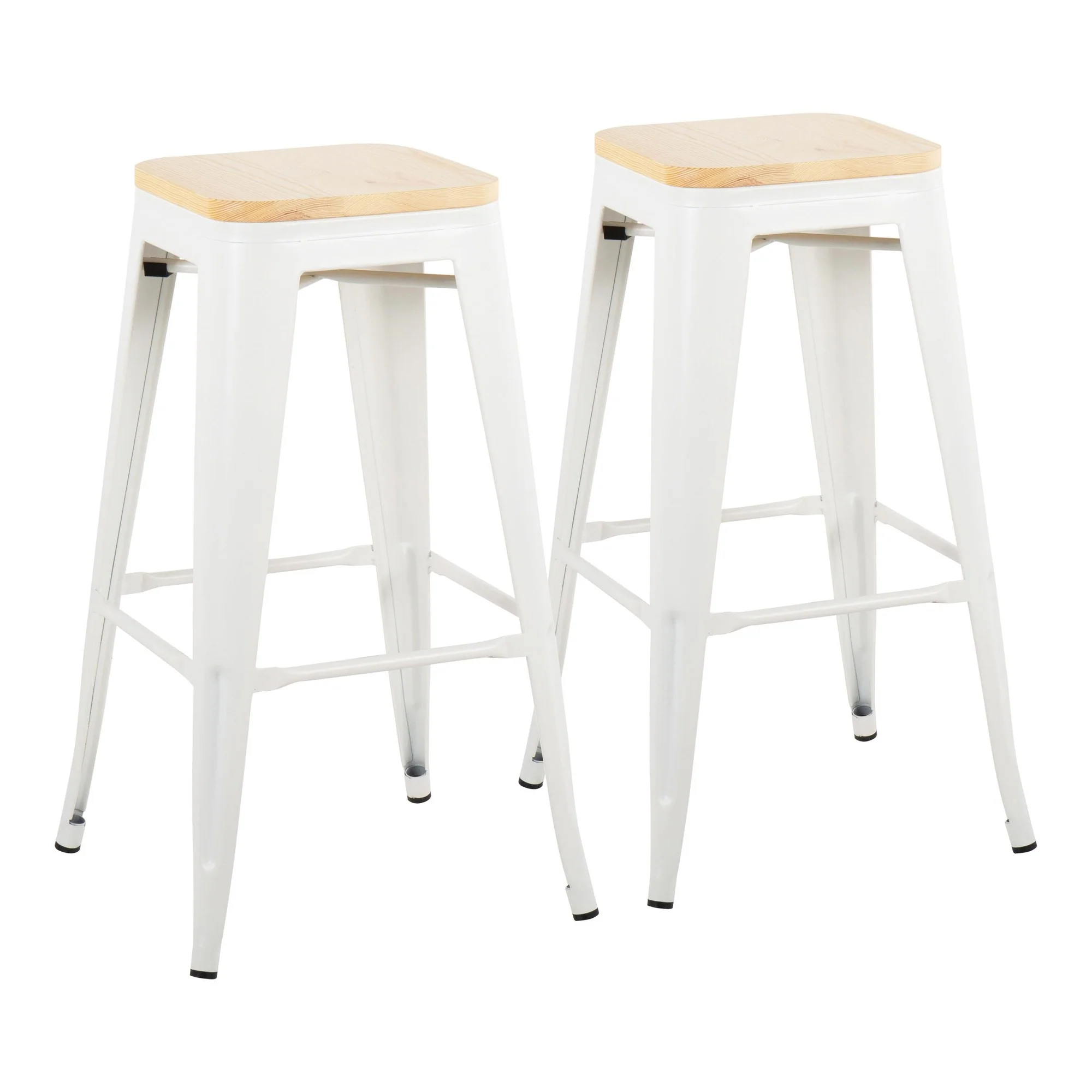 Oregon Barstool - Set of 2 Black By LumiSource - B30-OREGON BKNA2 - Image 9