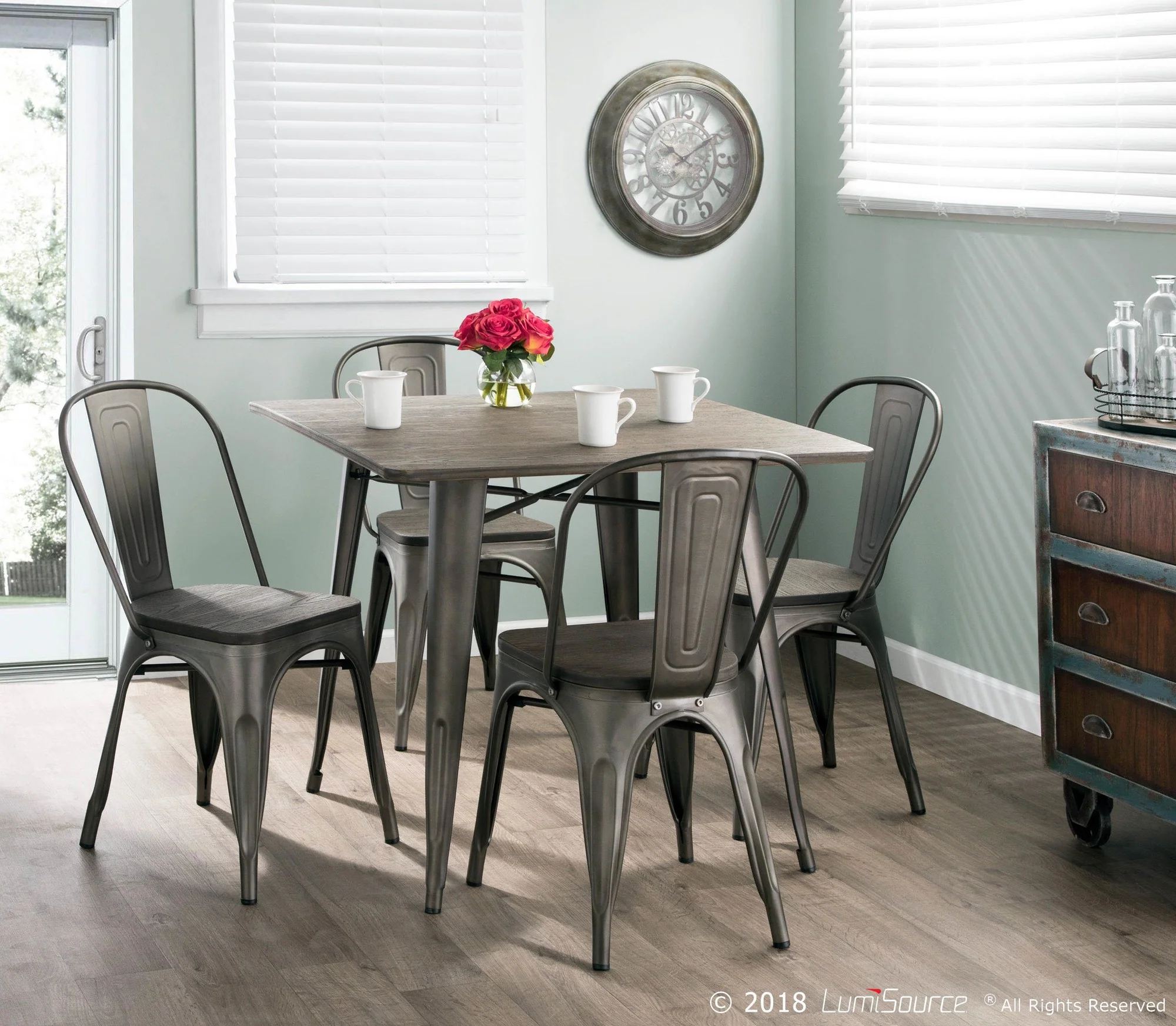 Oregon Dinette Table By LumiSource - DT-OR3636 AN+E - Image 2