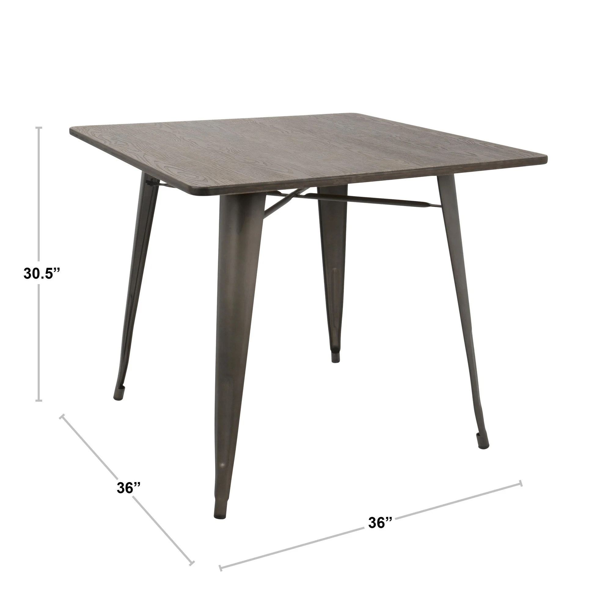 Oregon Dinette Table By LumiSource - DT-OR3636 AN+E - Image 6