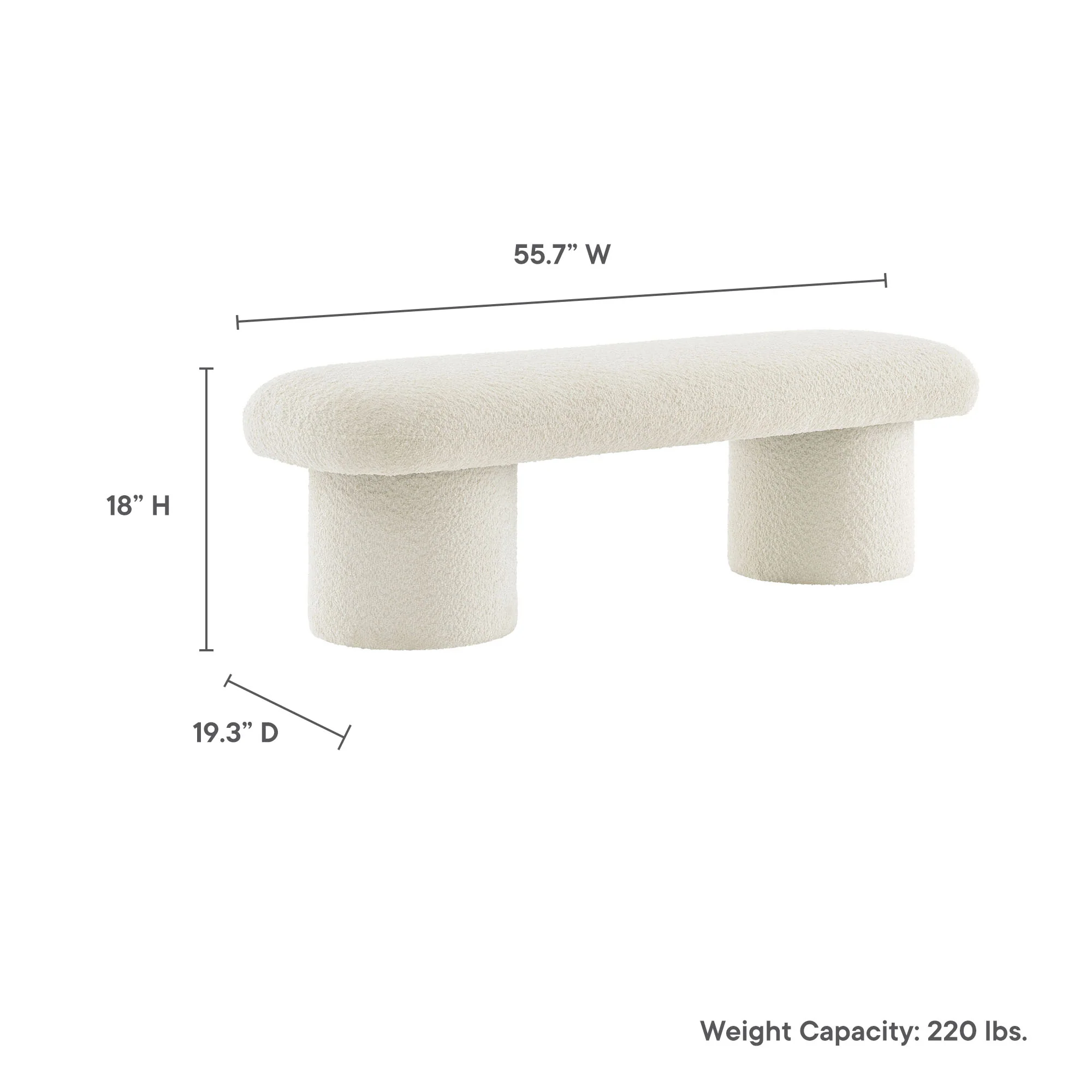 Orla Chenille Upholstered Bench by Modway - Image 10