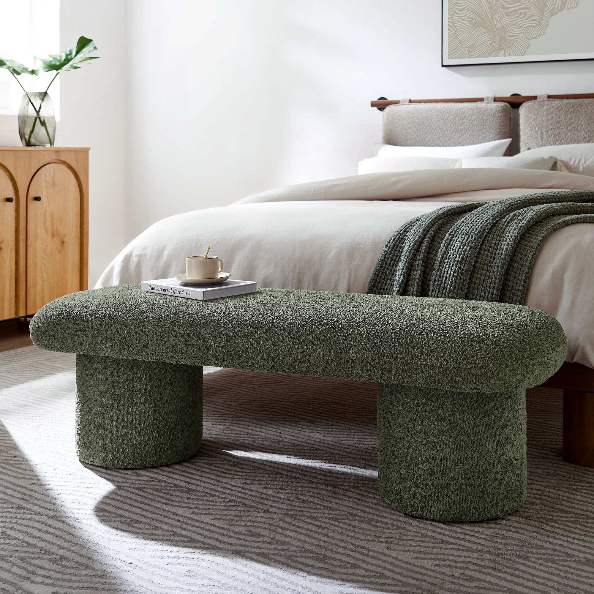 Orla Chenille Upholstered Bench by Modway - Image 17