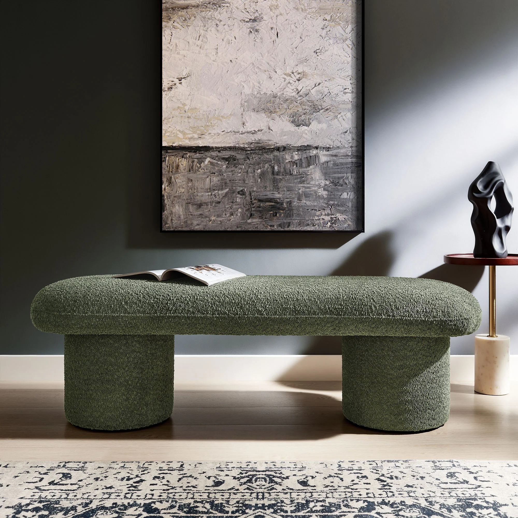 Orla Chenille Upholstered Bench by Modway - Image 18
