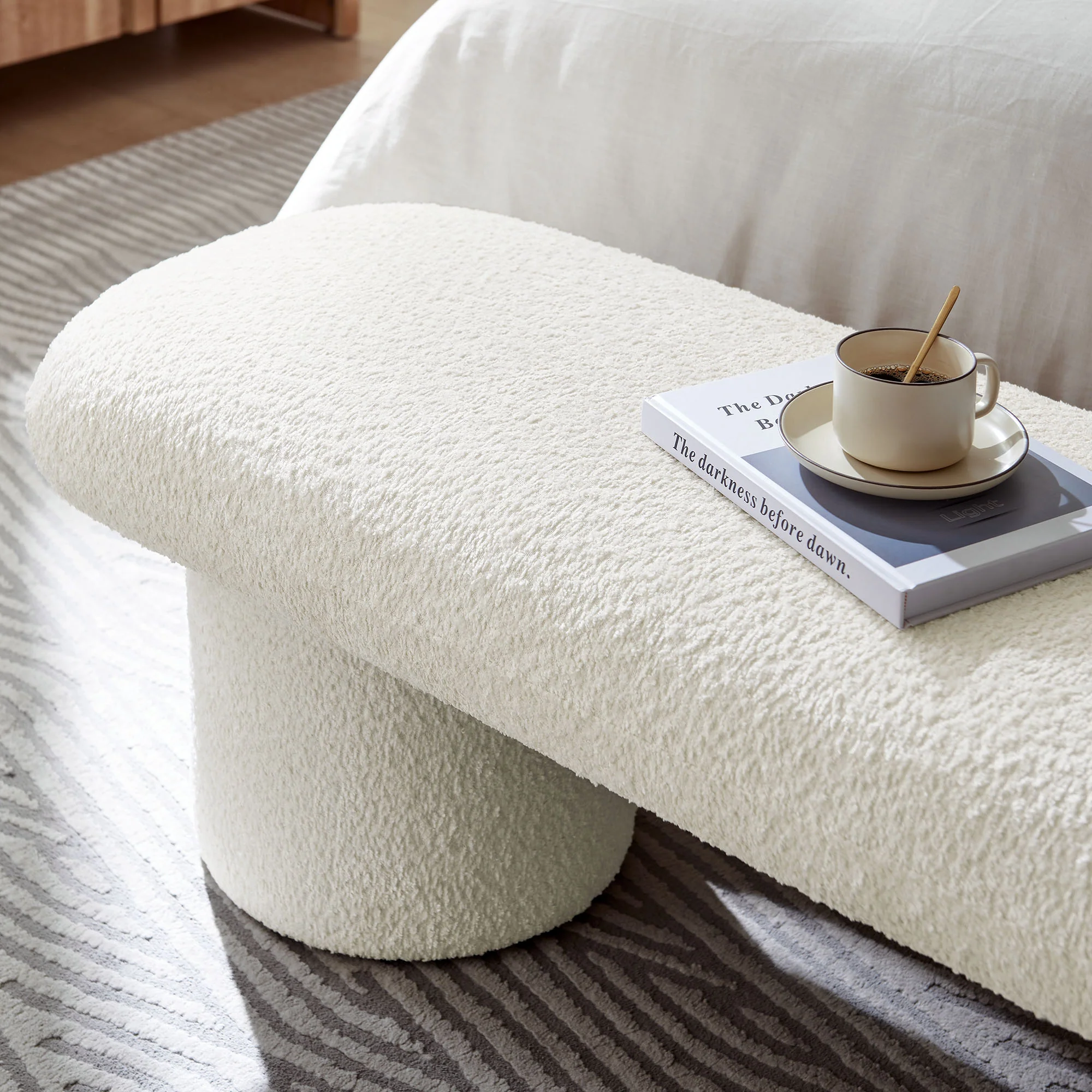 Orla Chenille Upholstered Bench by Modway - Image 7