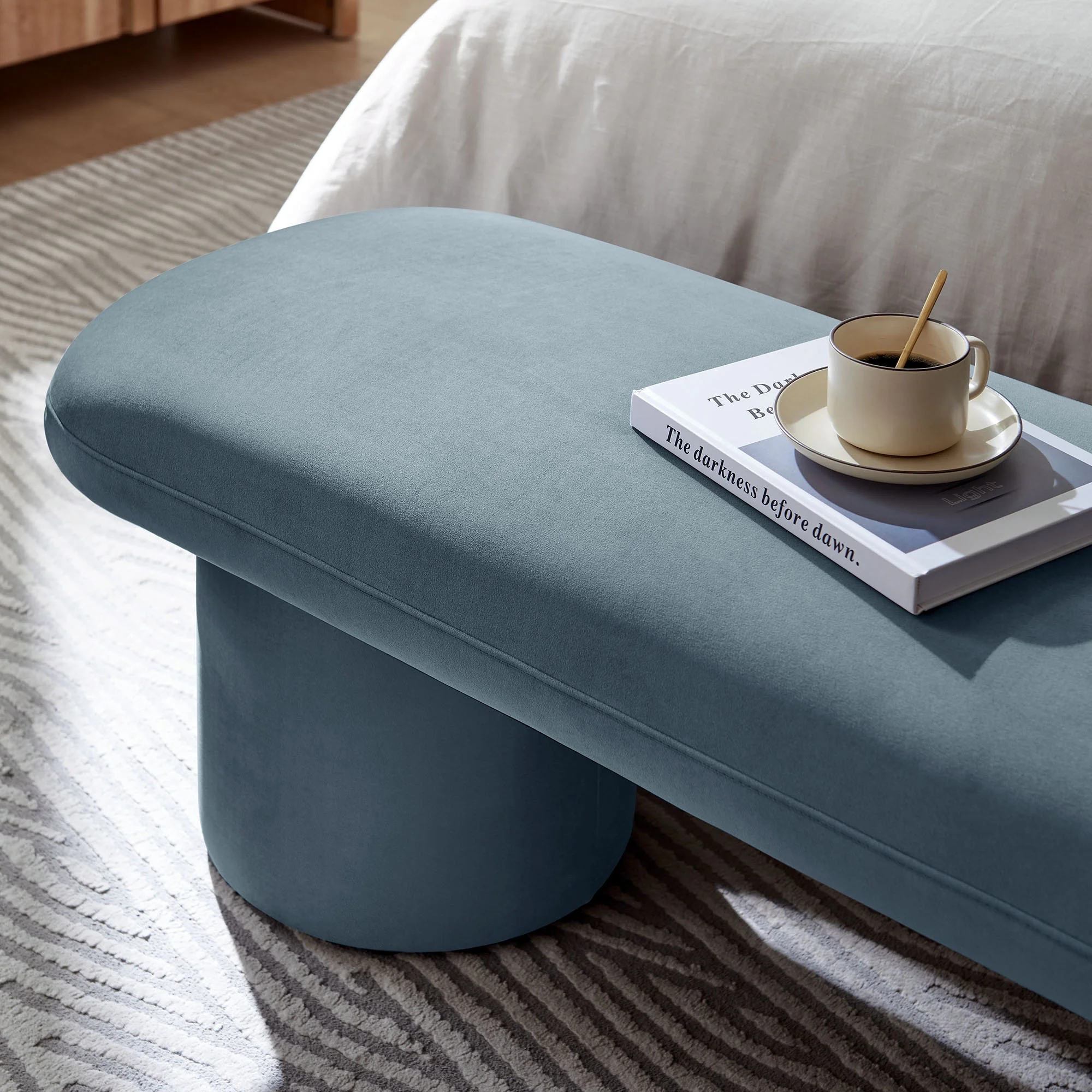 Orla Performance Velvet Bench by Modway - Image 16