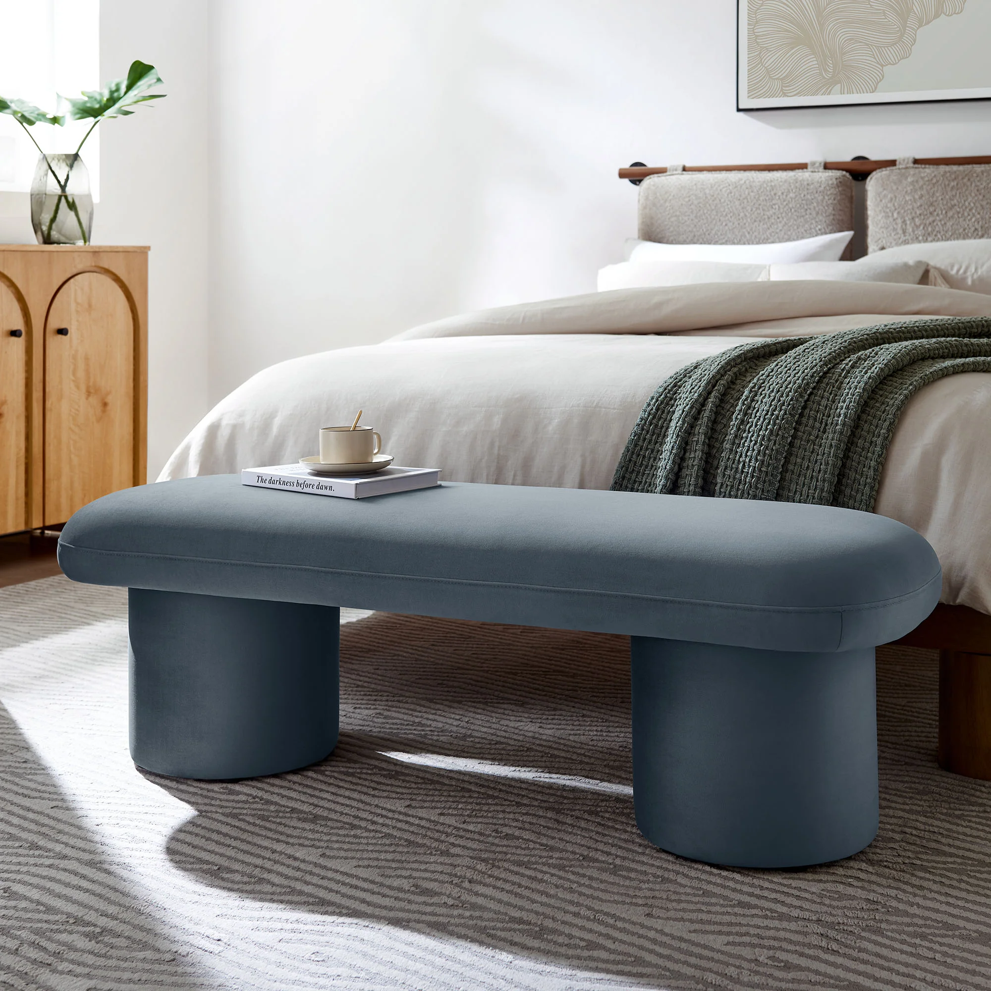 Orla Performance Velvet Bench by Modway - Image 17