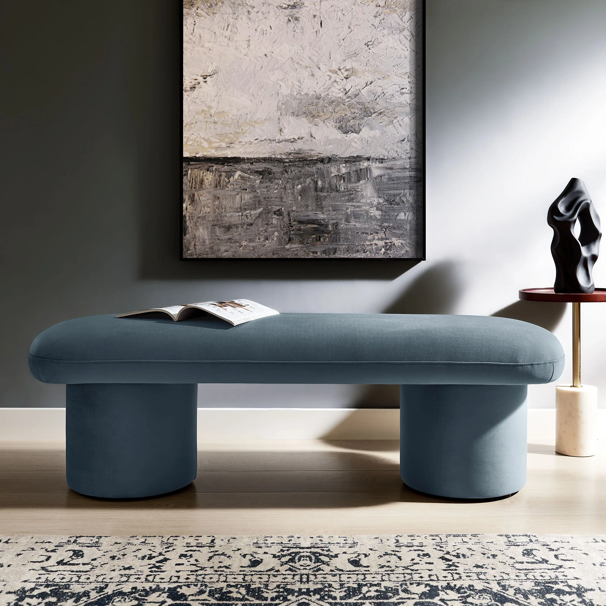 Orla Performance Velvet Bench by Modway - Image 18
