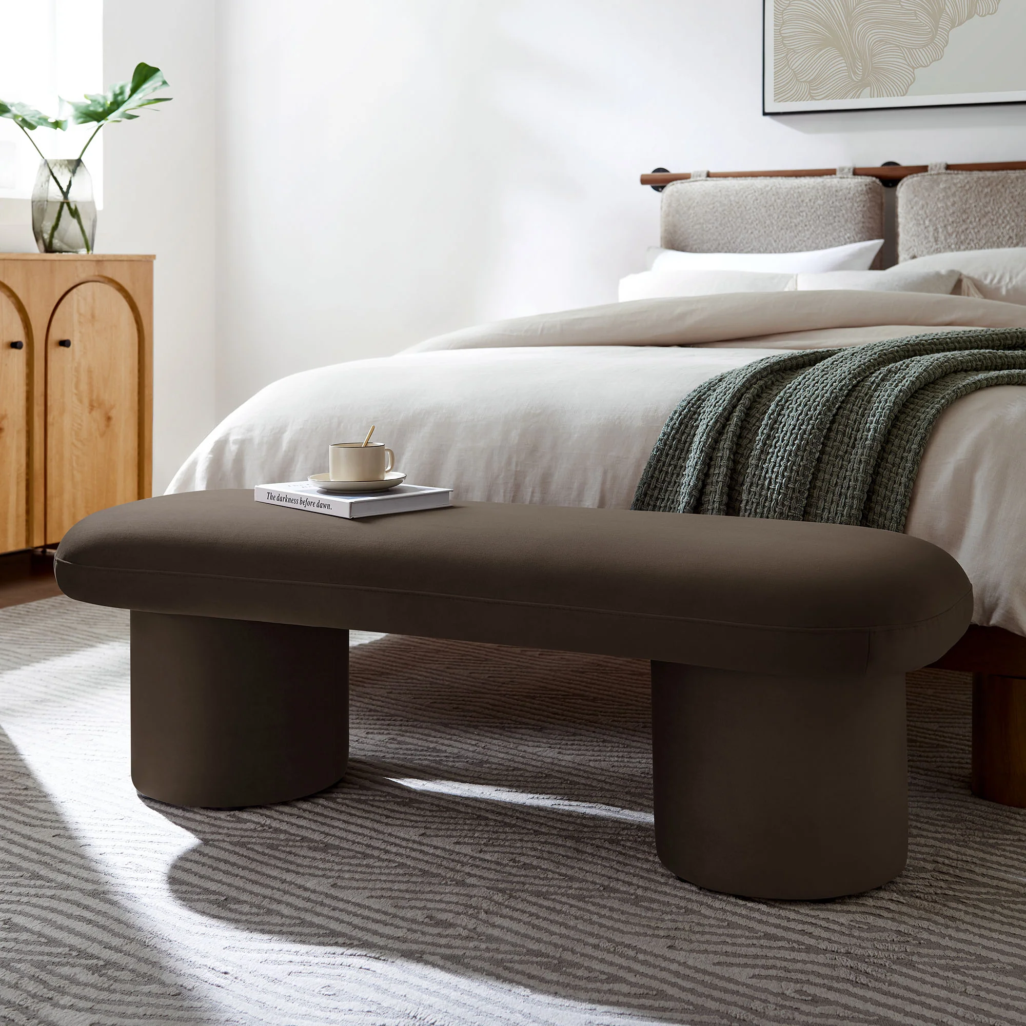 Orla Performance Velvet Bench by Modway - Image 27