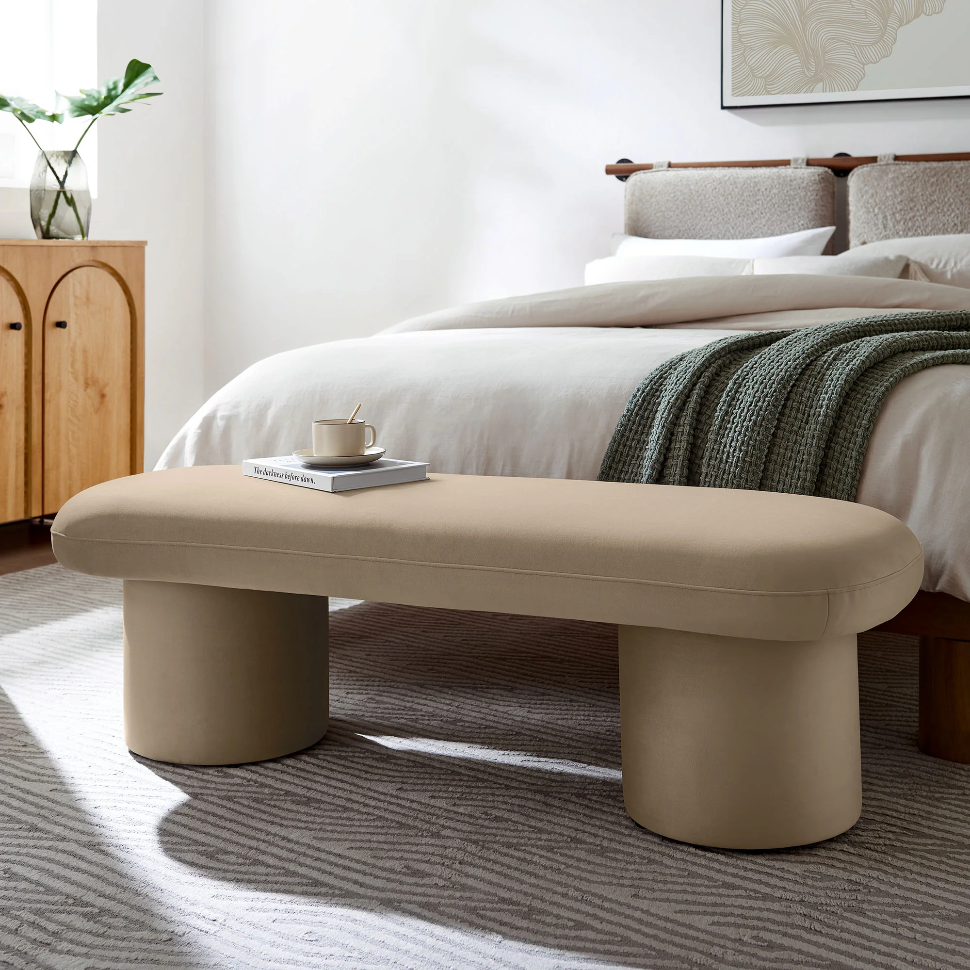 Orla Performance Velvet Bench by Modway - Image 37