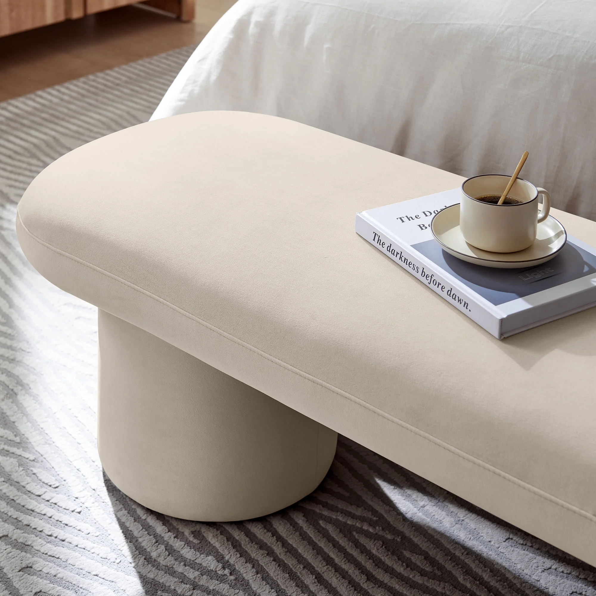 Orla Performance Velvet Bench by Modway - Image 7