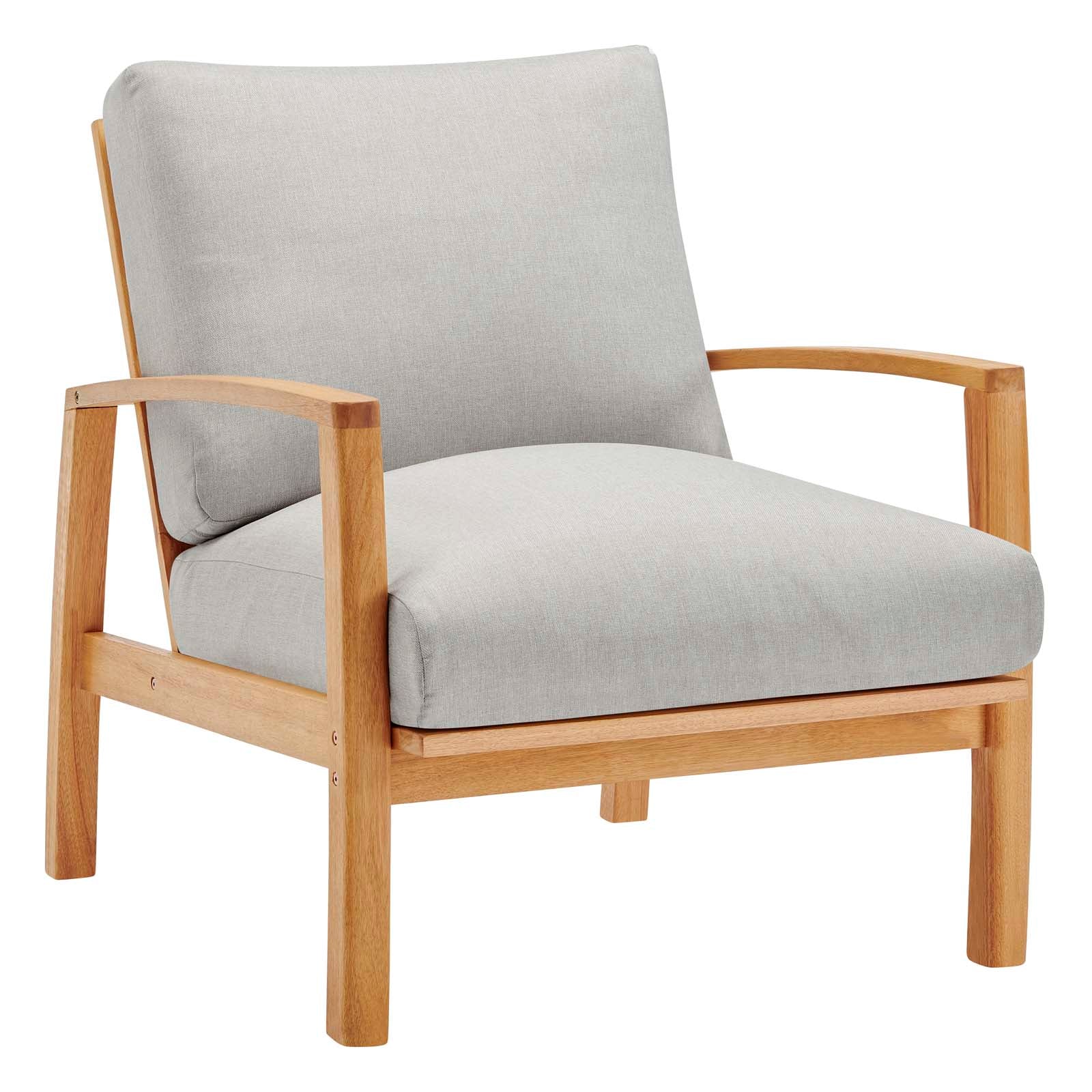 Orlean Outdoor Patio Eucalyptus Wood Lounge Armchair By Modway - EEI-3698 - Image 2