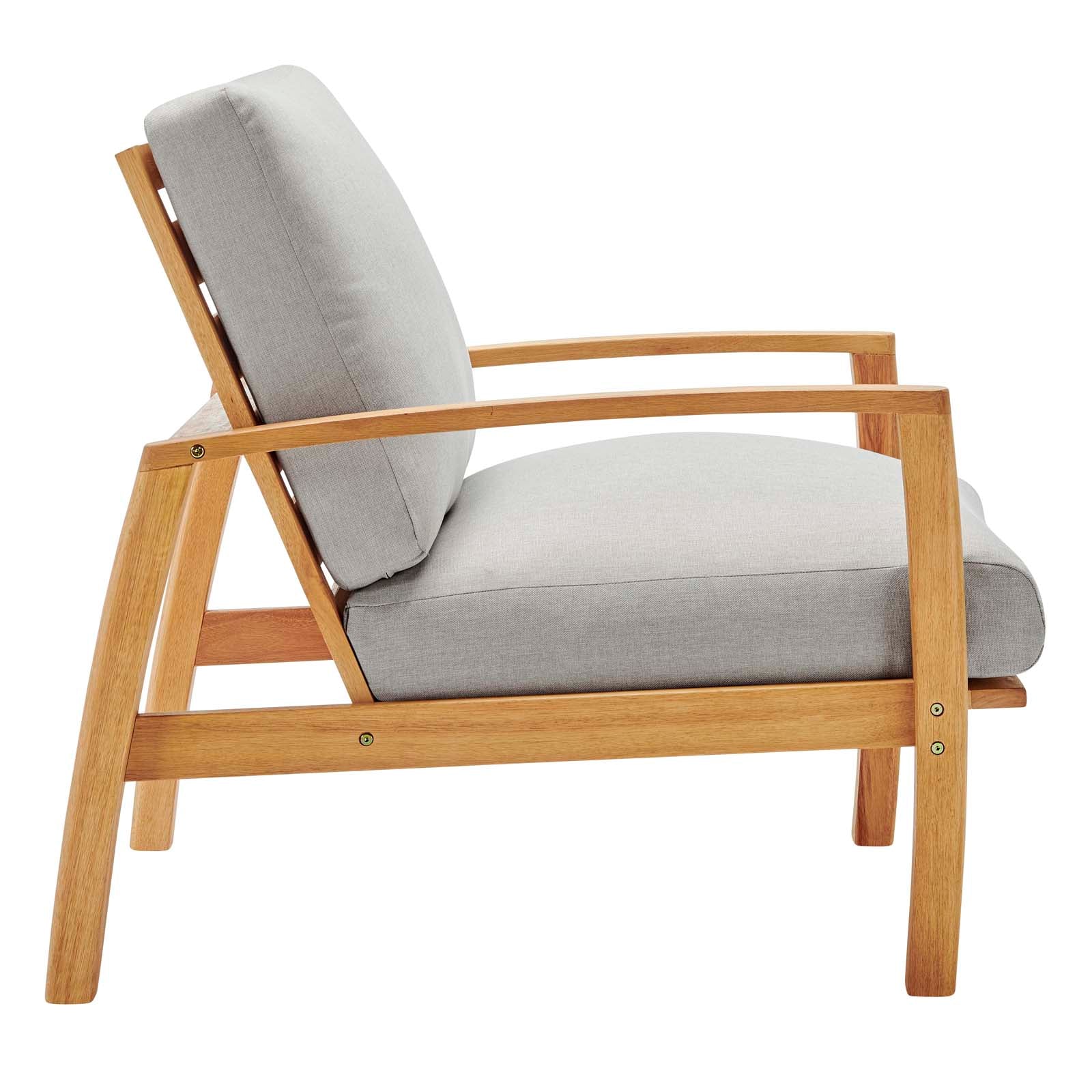 Orlean Outdoor Patio Eucalyptus Wood Lounge Armchair By Modway - EEI-3698 - Image 3