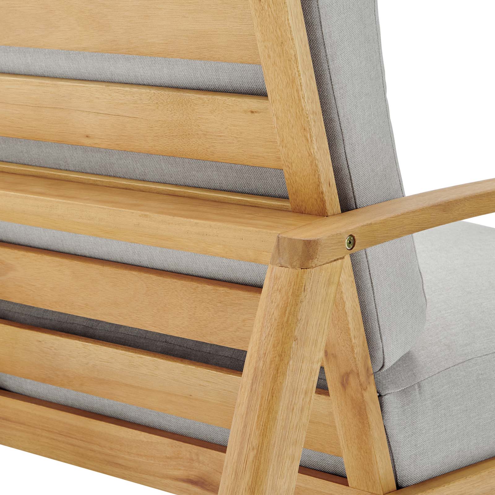 Orlean Outdoor Patio Eucalyptus Wood Lounge Armchair By Modway - EEI-3698 - Image 6