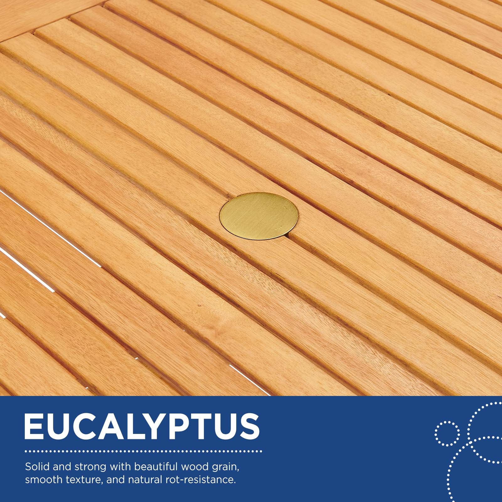 Orlean Outdoor Patio Eucalyptus Wood Lounge Armchair By Modway - EEI-3698 - Image 7