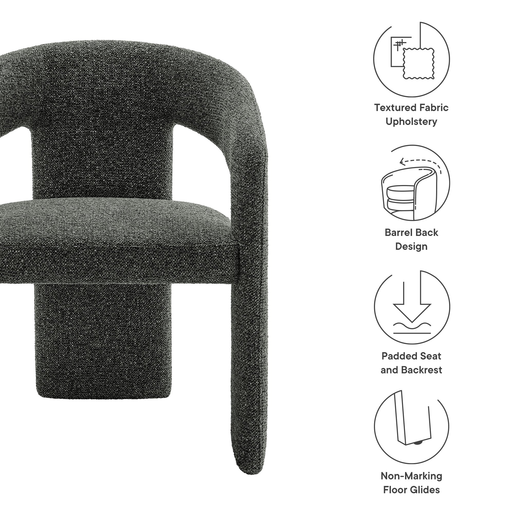 Oslo Barrel Fabric Upholstered Dining Accent Chair by Modway - Image 8